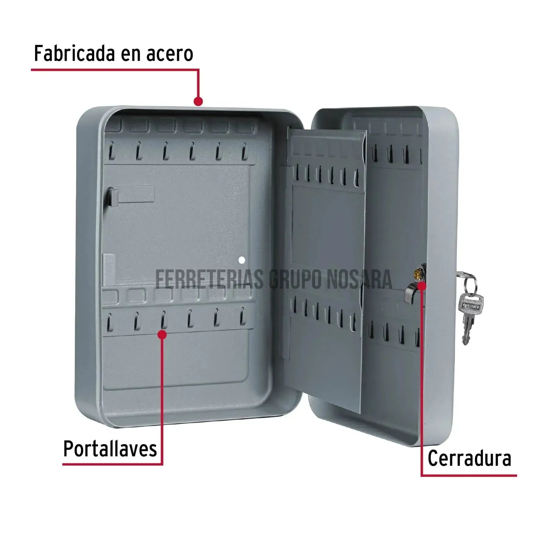 HERMEX CAJA P/ 36 LLAVES 43068-
