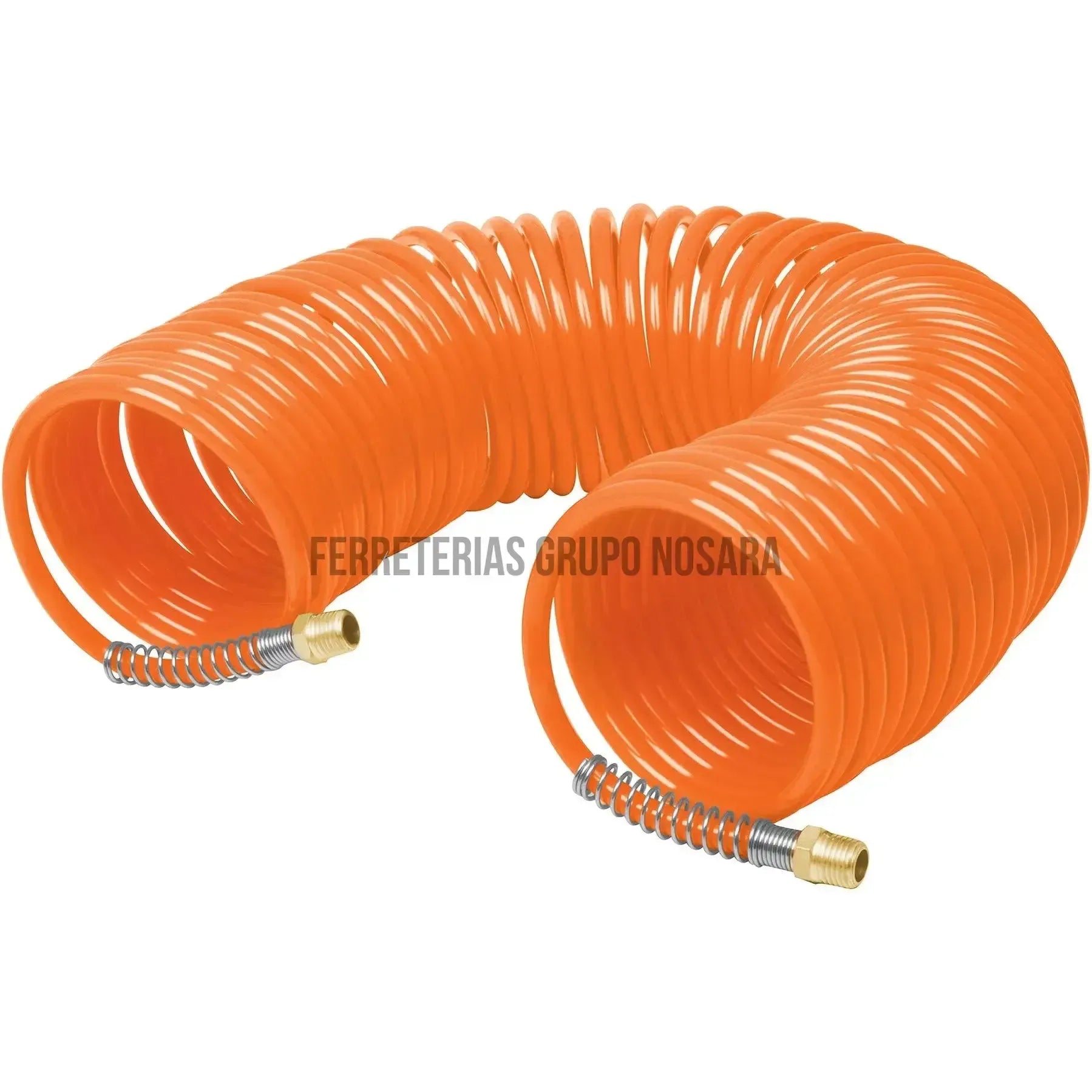 Manguera tipo resorte para compresor, 15 m x 1/4", Truper / 19075-