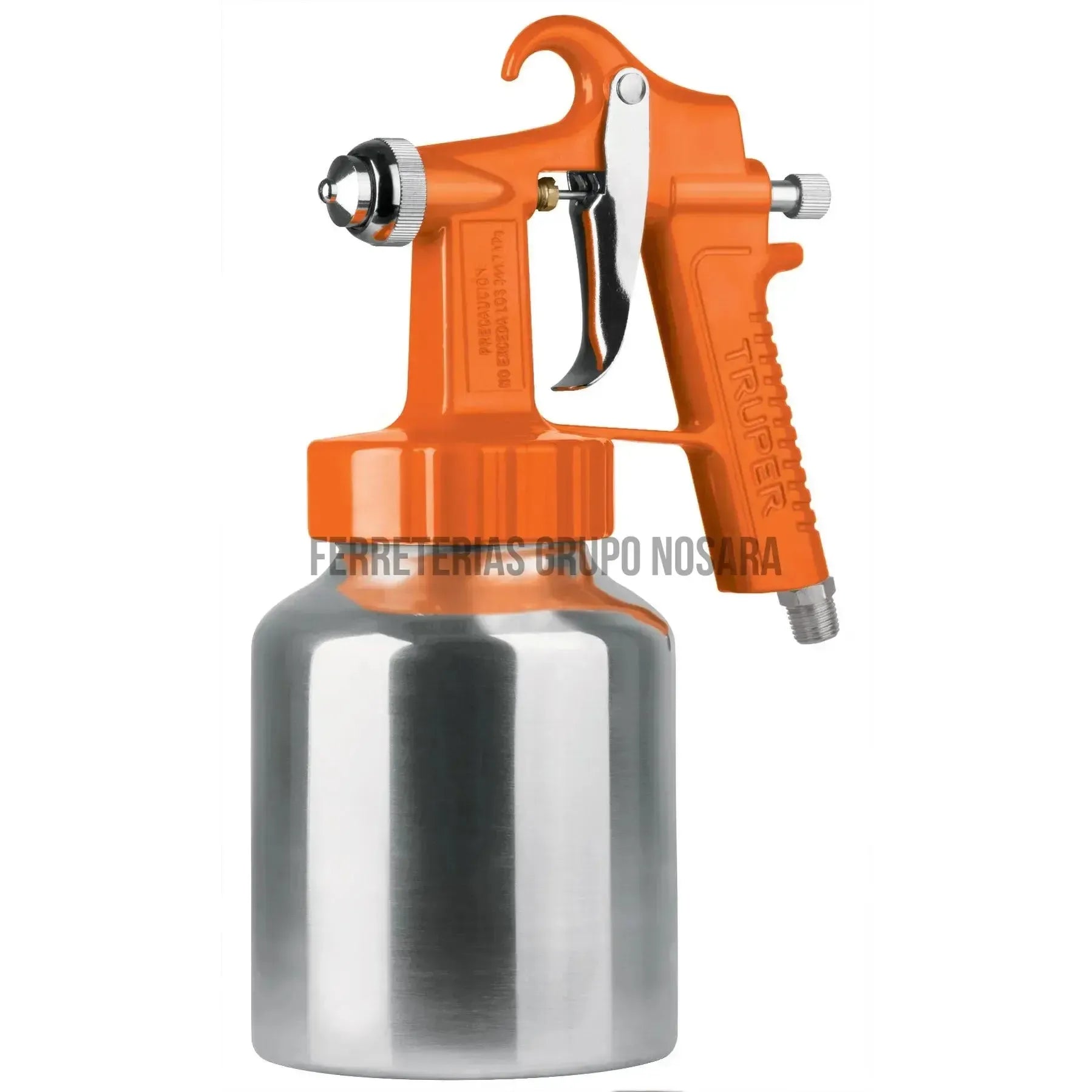Pistola p/pintar baja presión, naranja, entrada inf, Truper / 19000-