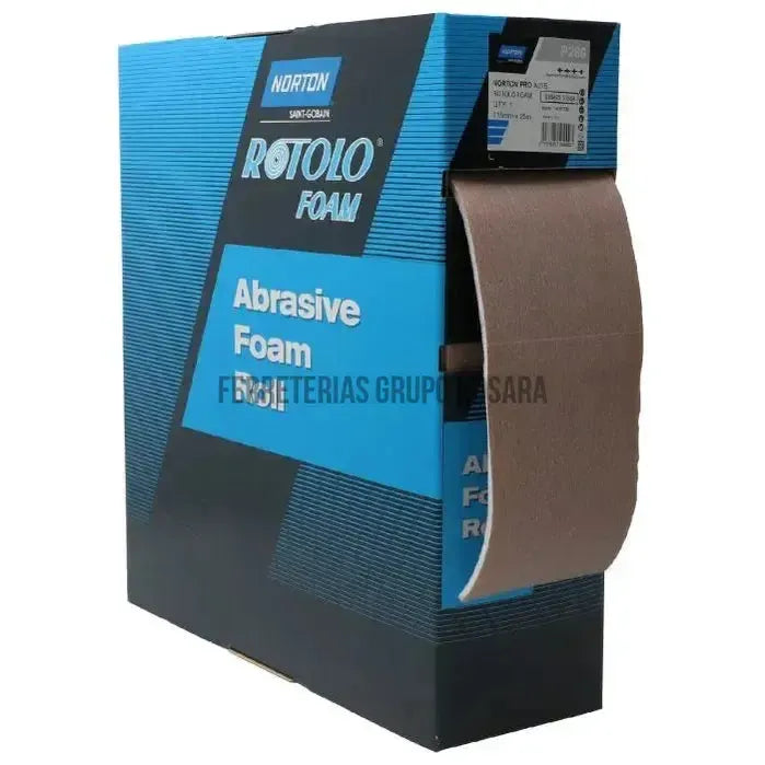 LIJA ESPUMA ROLLO NORTON G180 4.5X25MTS-