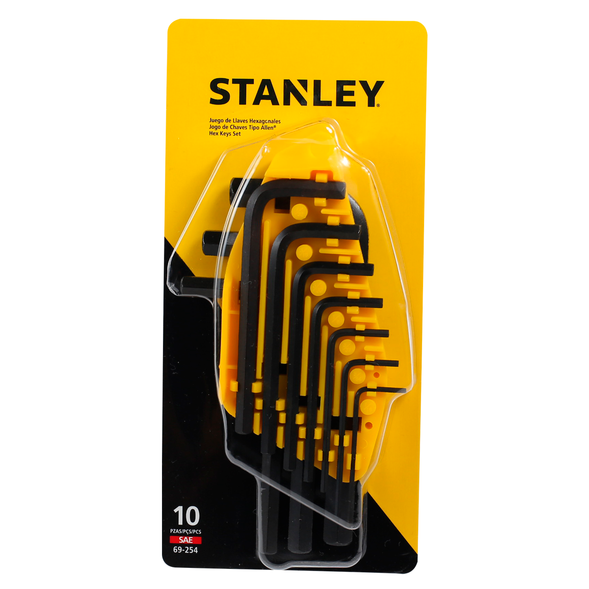 ALLEN KEY SET 10 UNIT STANLEY 69-254