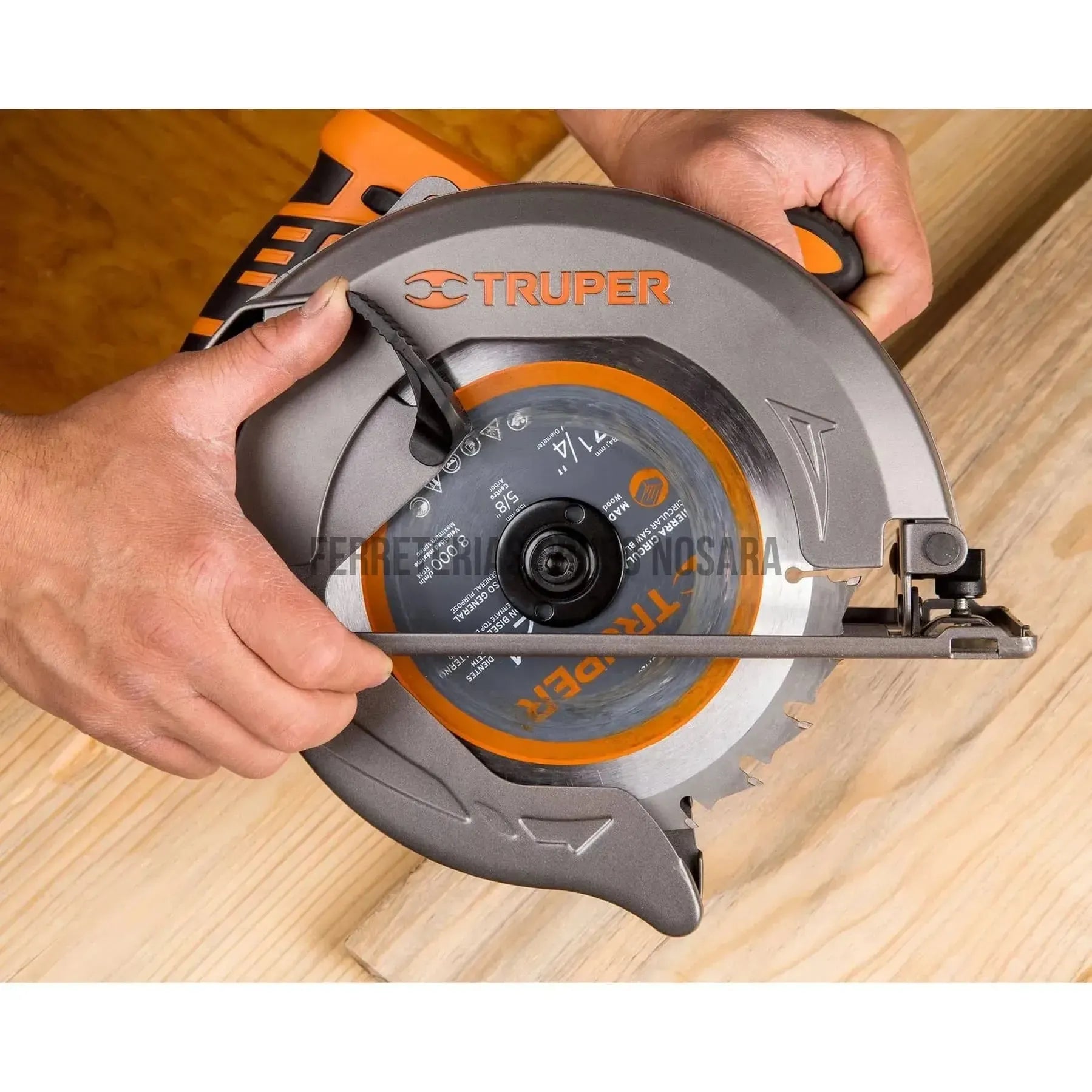 Sierra circular 7-1/4" 1500 W, profesional, Truper / 11004-