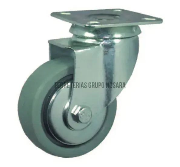 TECNI RUEDA POLIP GRIS PLATINA GIRA 40MM-