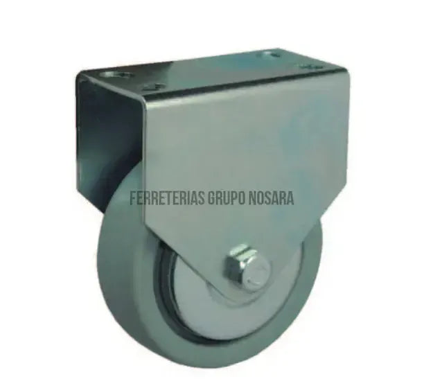 TECNI RUEDA POLIP GRIS PLATINA FIJA 60MM-