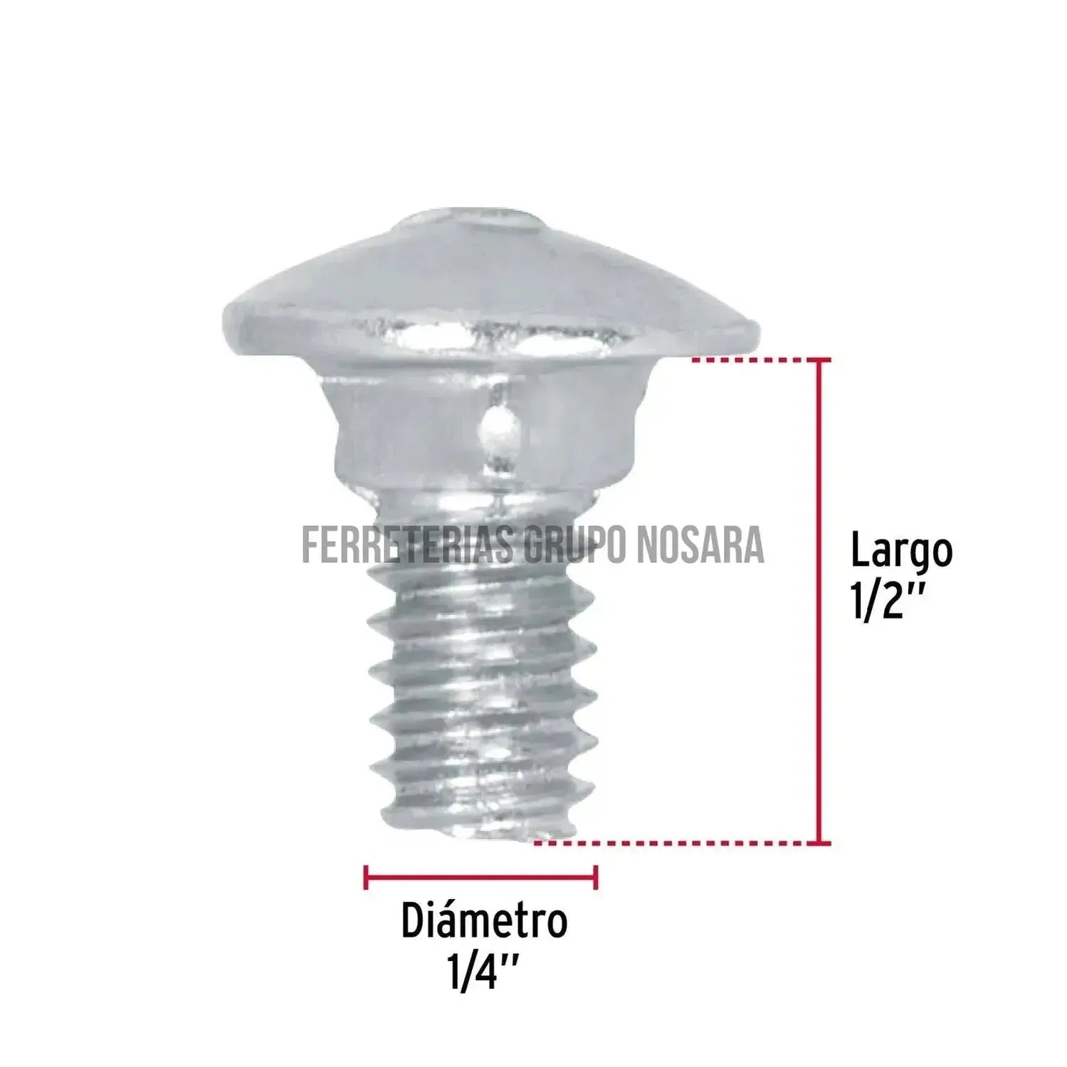 TORNILLO ESTUFA CIL 1/4 X 1 1/2-