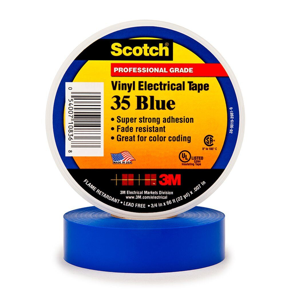 Tape electrico 35 3M (azul) SCOTCH