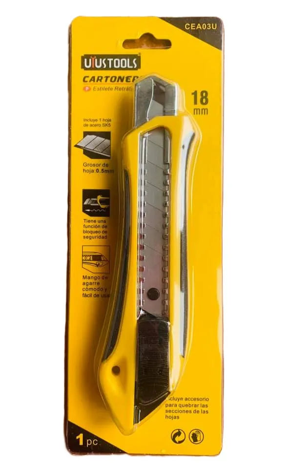 UYUSTOOLS CUTTER+ 3 HOJAS CEA03U