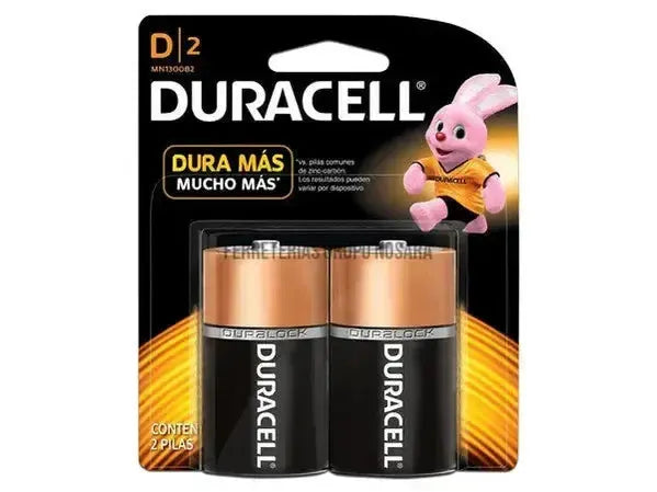 BATERIA DURACELL ALCALINA D 2PK-