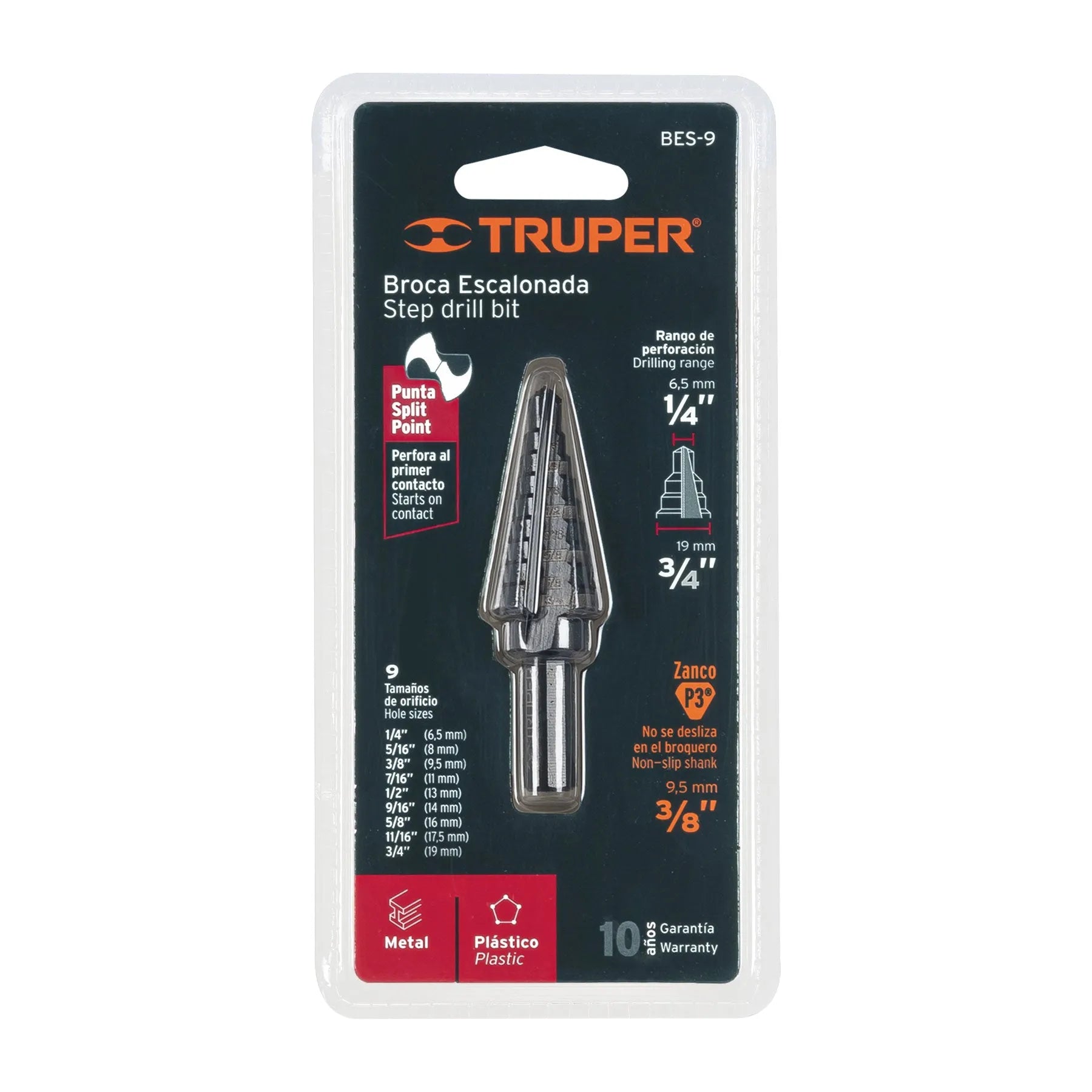 TRUPER BROCA ESCAL NEG 1/4 A 3/4 12123