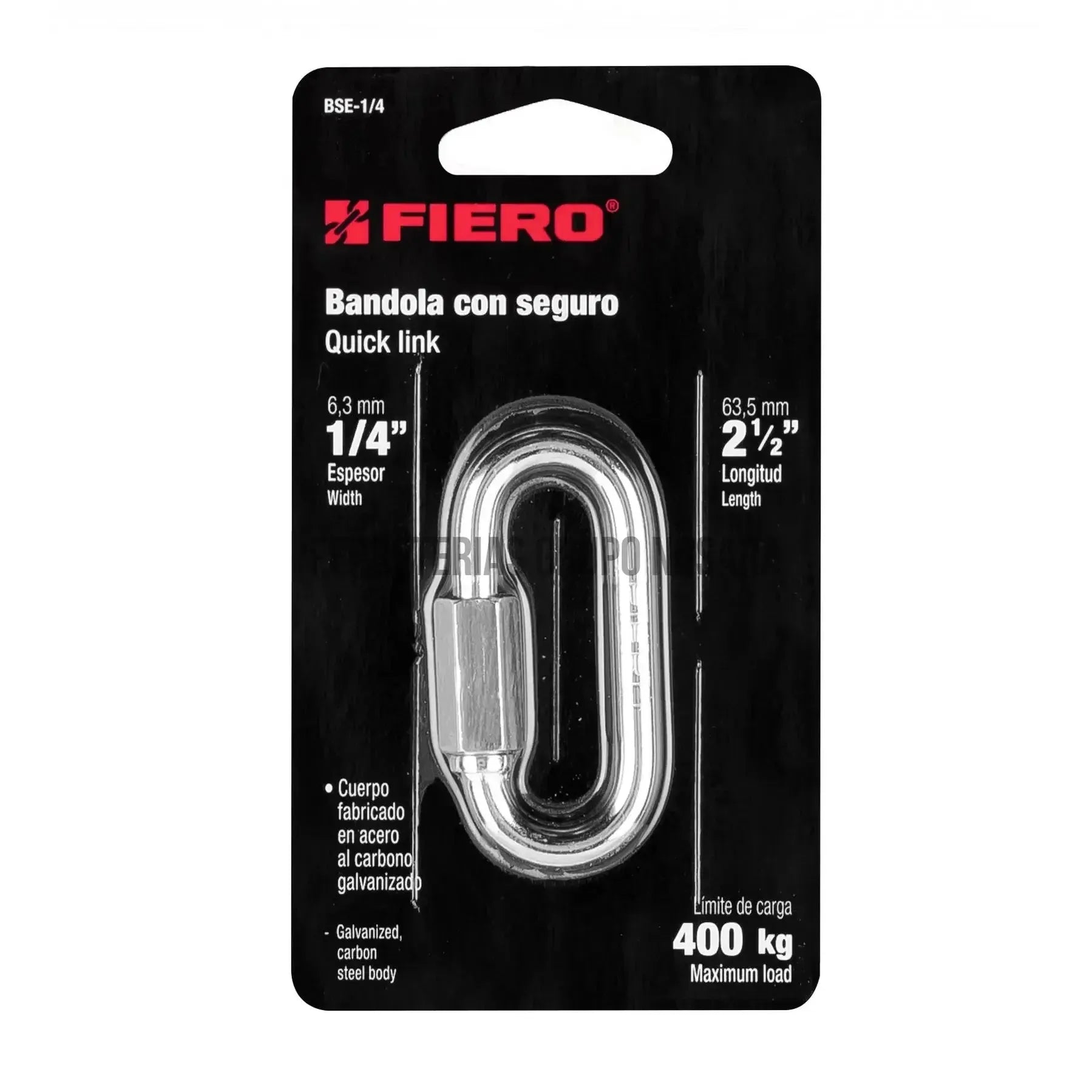 TRUPER ESLABON P/CADENA GALV 1/4' 44022-