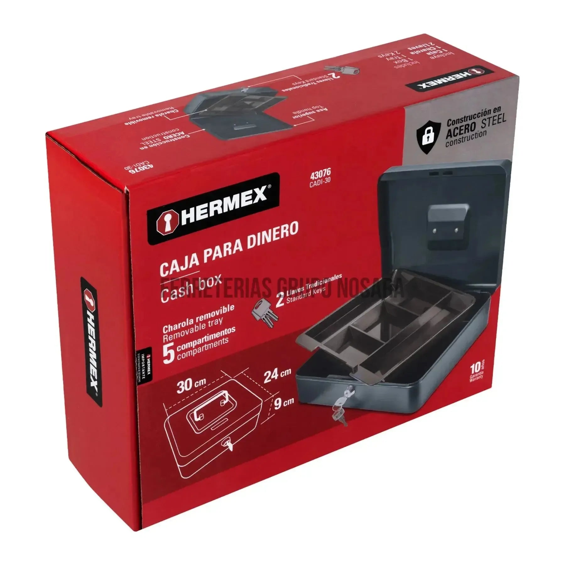 HERMEX CAJA DINERO 30CM 43076-