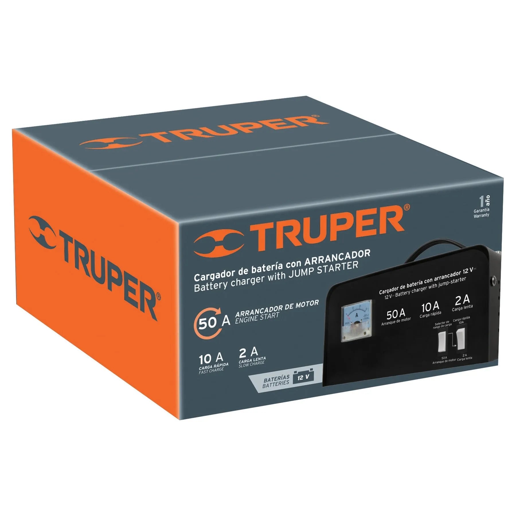 TRUPER CARGADOR DE BATERIAS 50A 13027