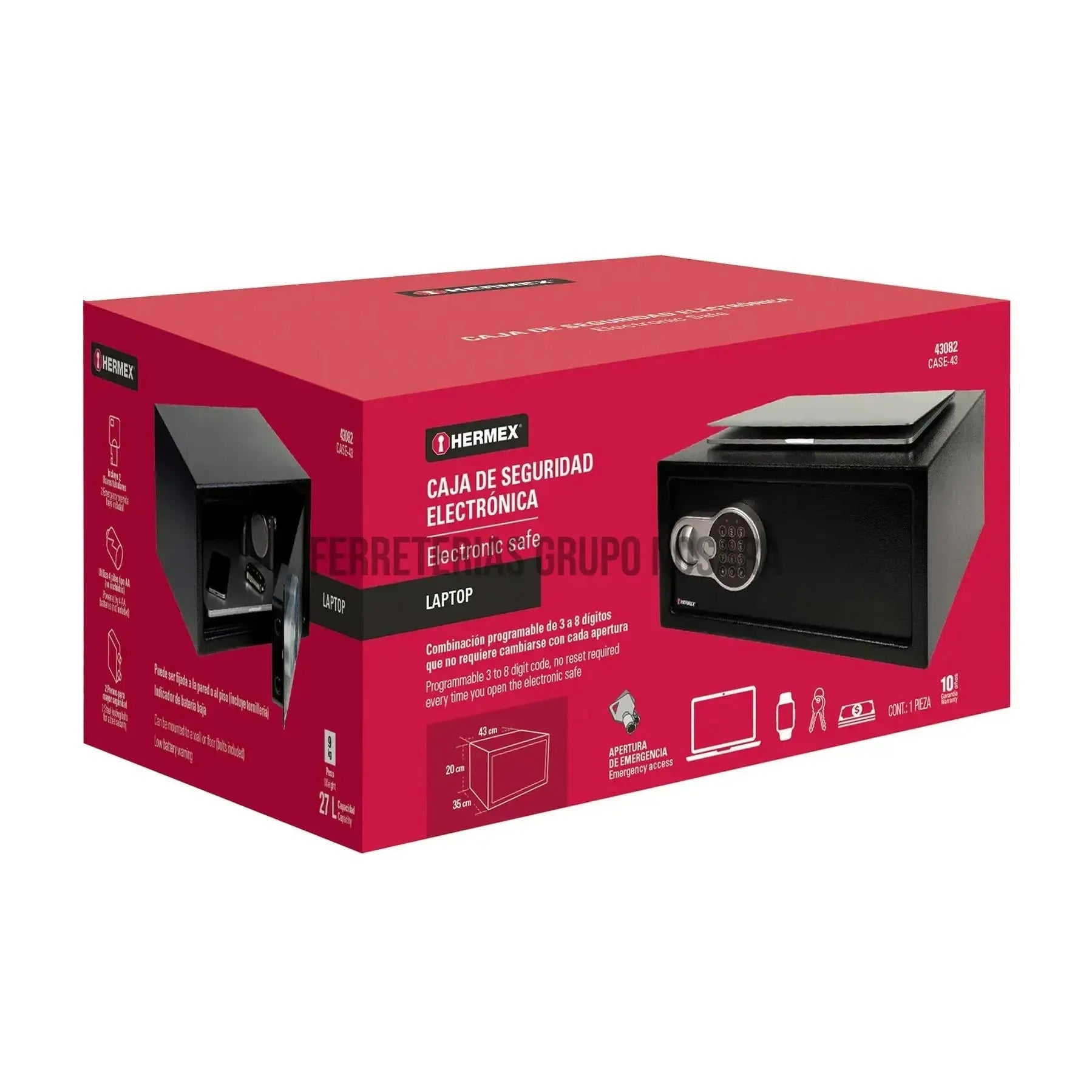 HERMEX CAJA SEG ELECTRONICA 43082-
