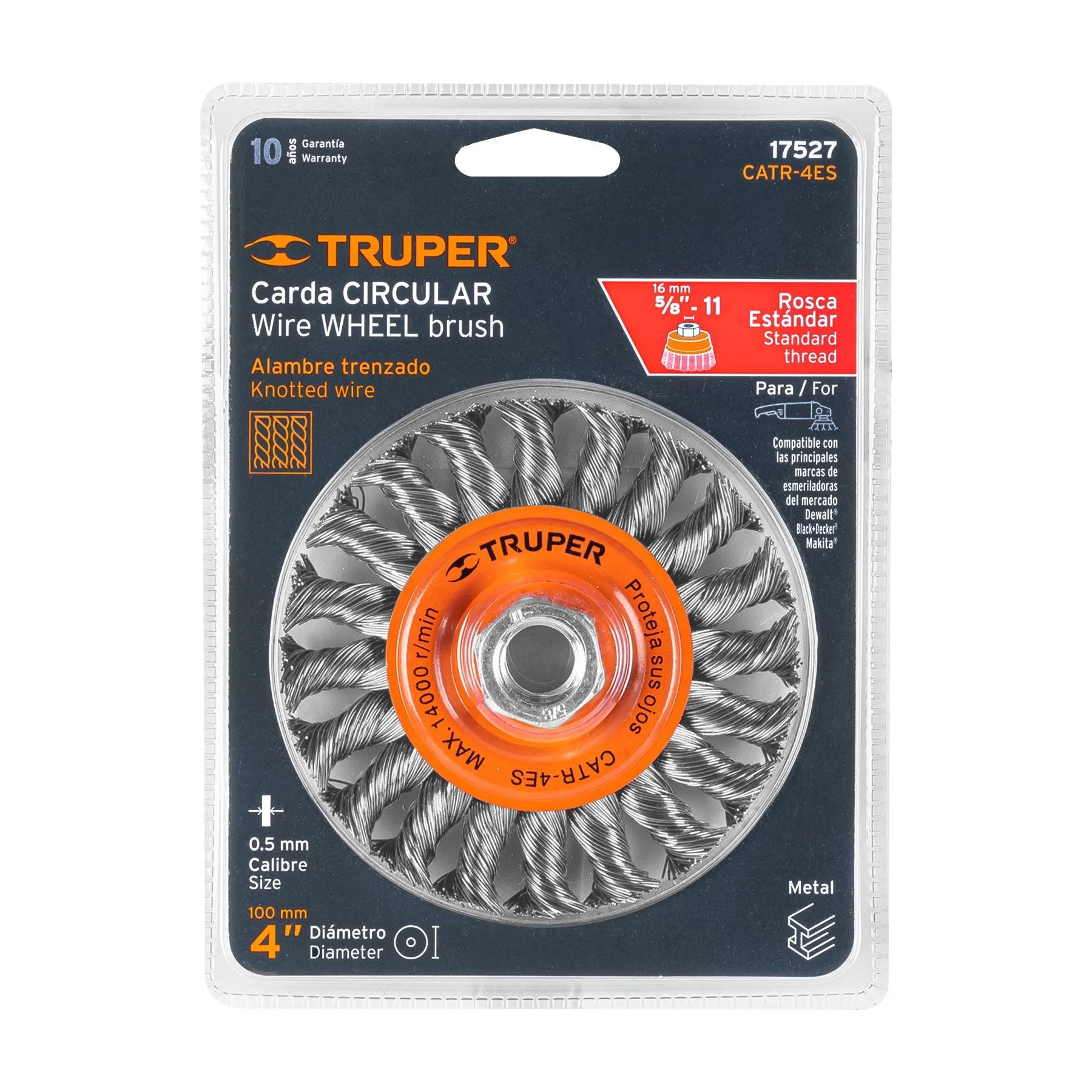 TRUPER DISCO TRENZADO CATR-4ES (17527)