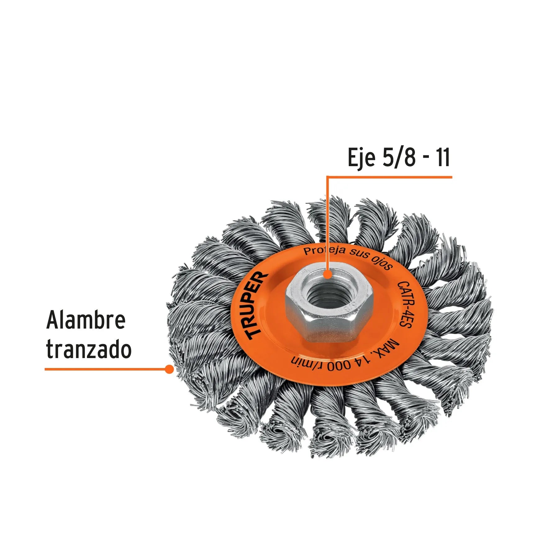 TRUPER DISCO TRENZADO CATR-4ES (17527)