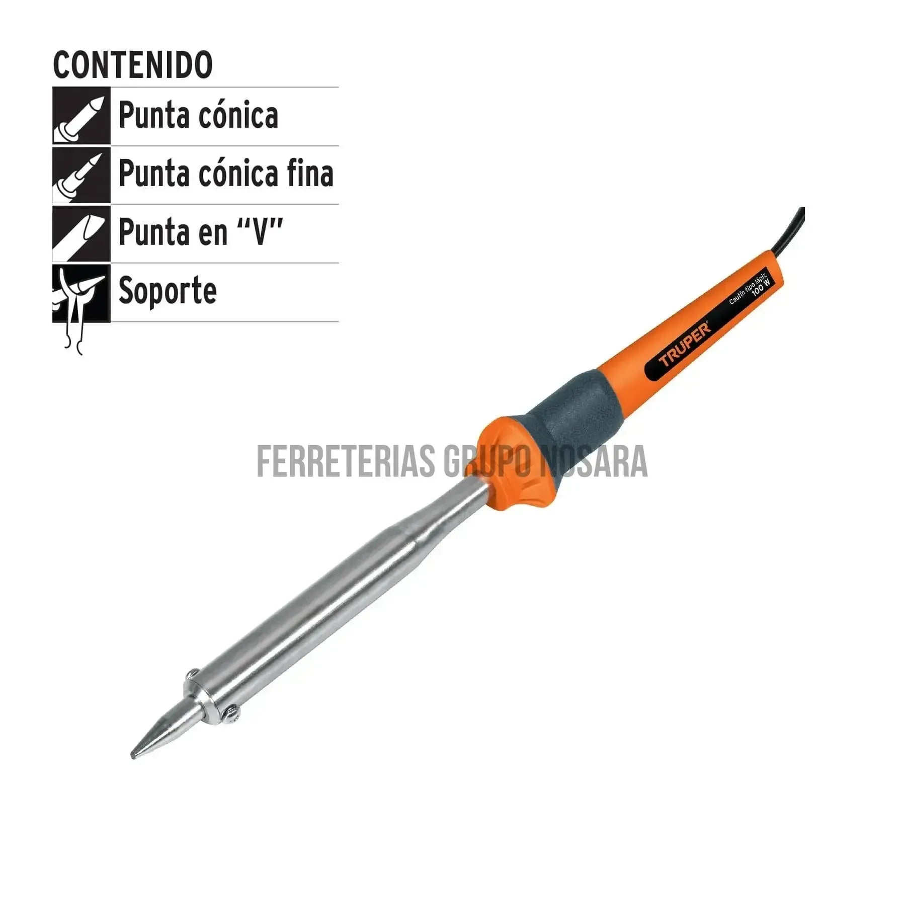TRUPER CAUTIN TIPO LAPIZ 100W 120V 14623-