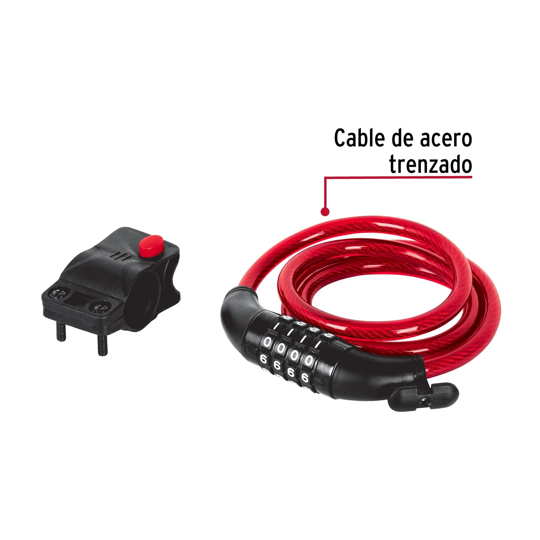 TRUPER CANDADO P/BICICLETA COMB 10X1200M