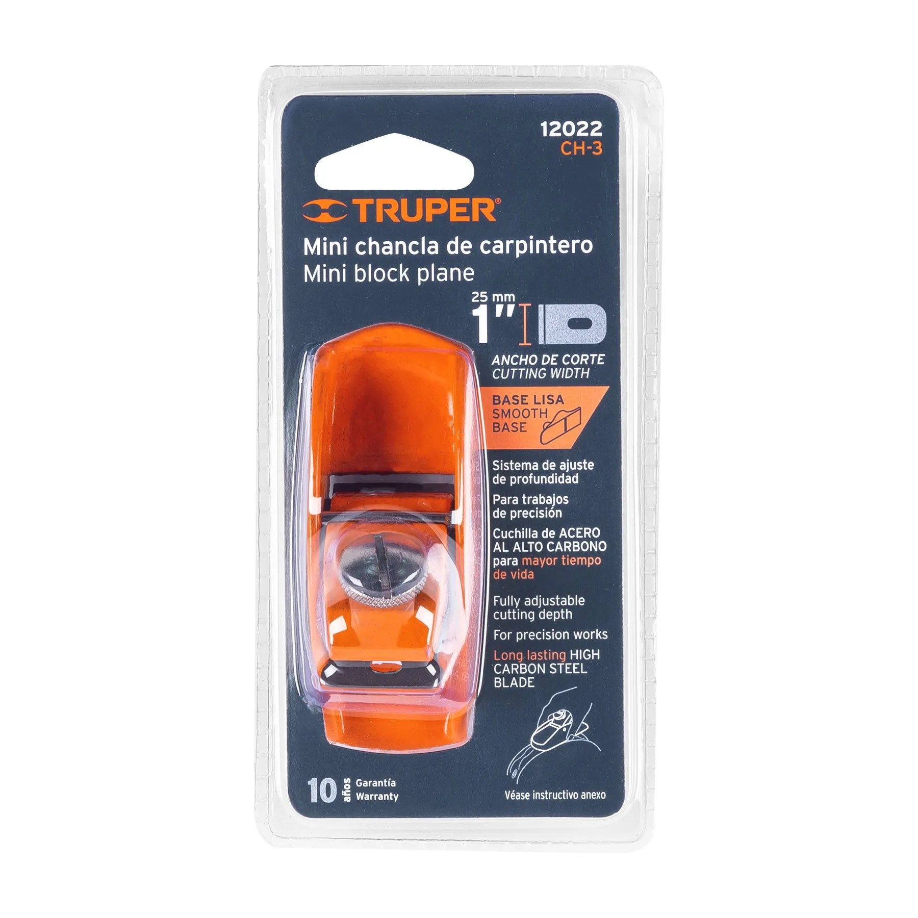 TRUPER CEPILLO P/MADERA MINI CH-3 12022