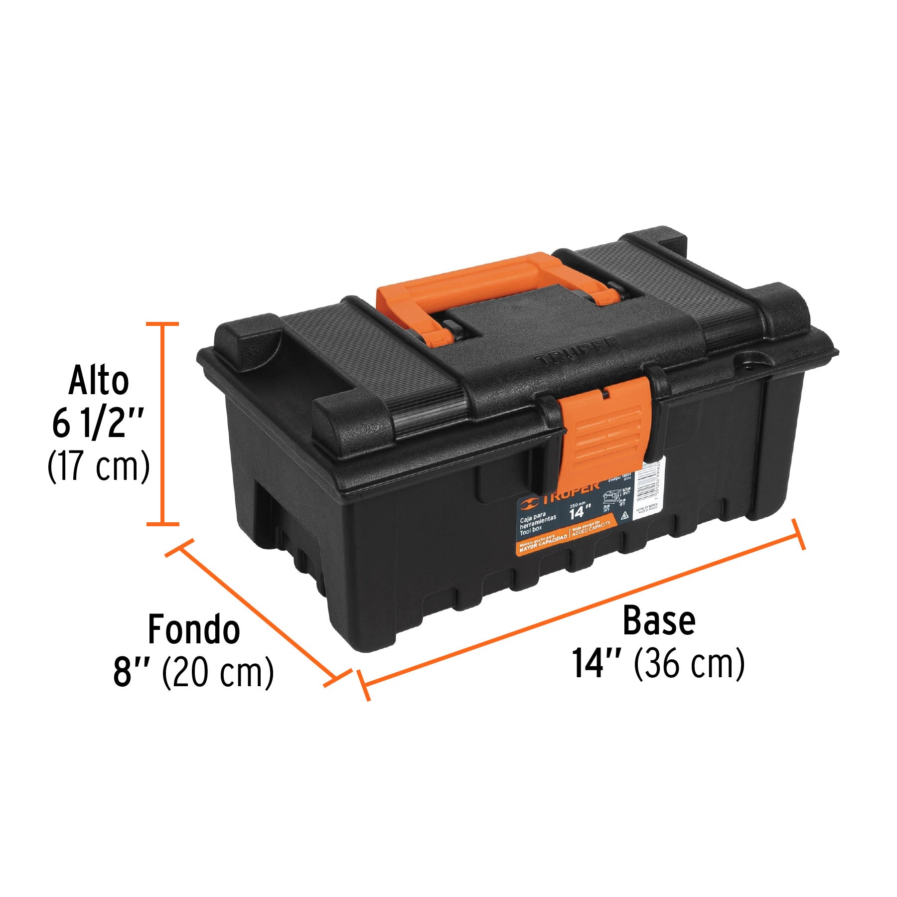 TRUPER TOOL BOX 14 CHA14N 19854