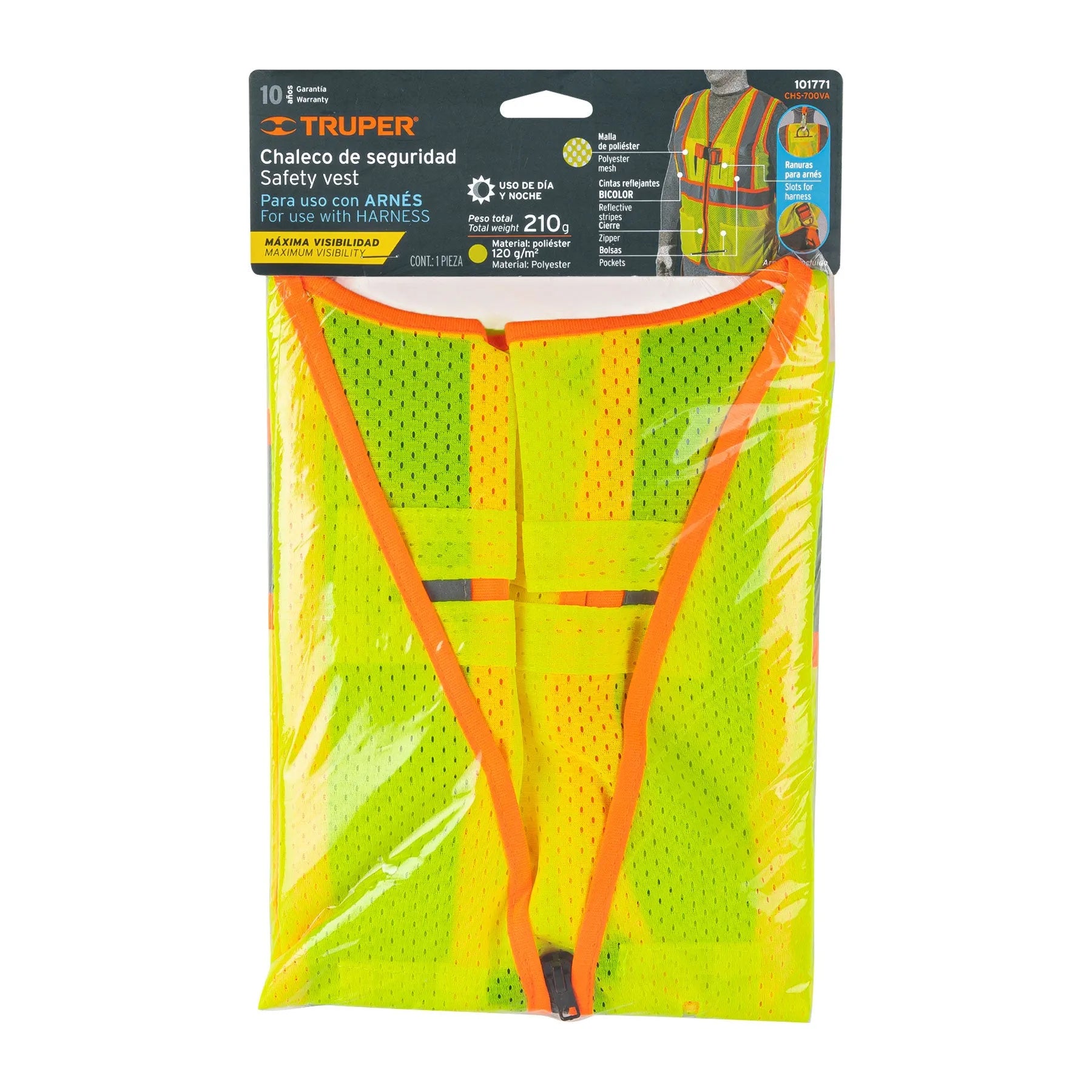 TRUPER CHALECO SEGURIDAD VERDE 101771