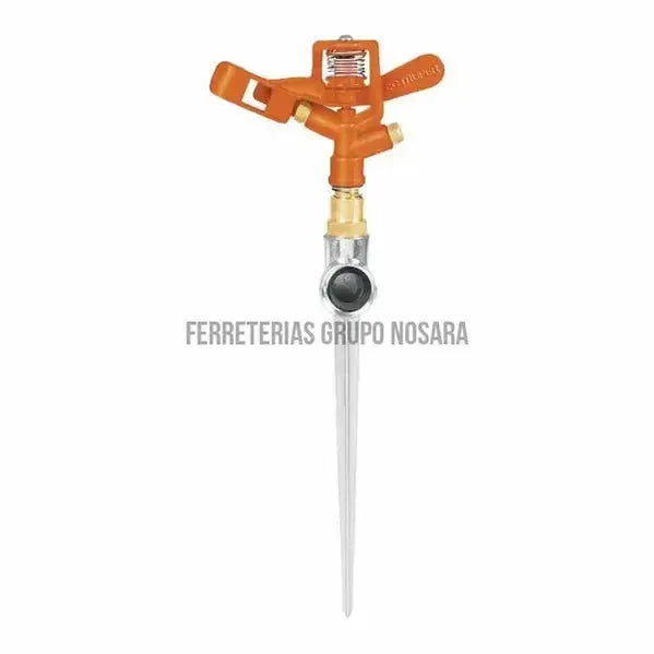 Aspersor metálico doble chorro, una vía, estaca de 11" / 10327-CS010078-7501206653449