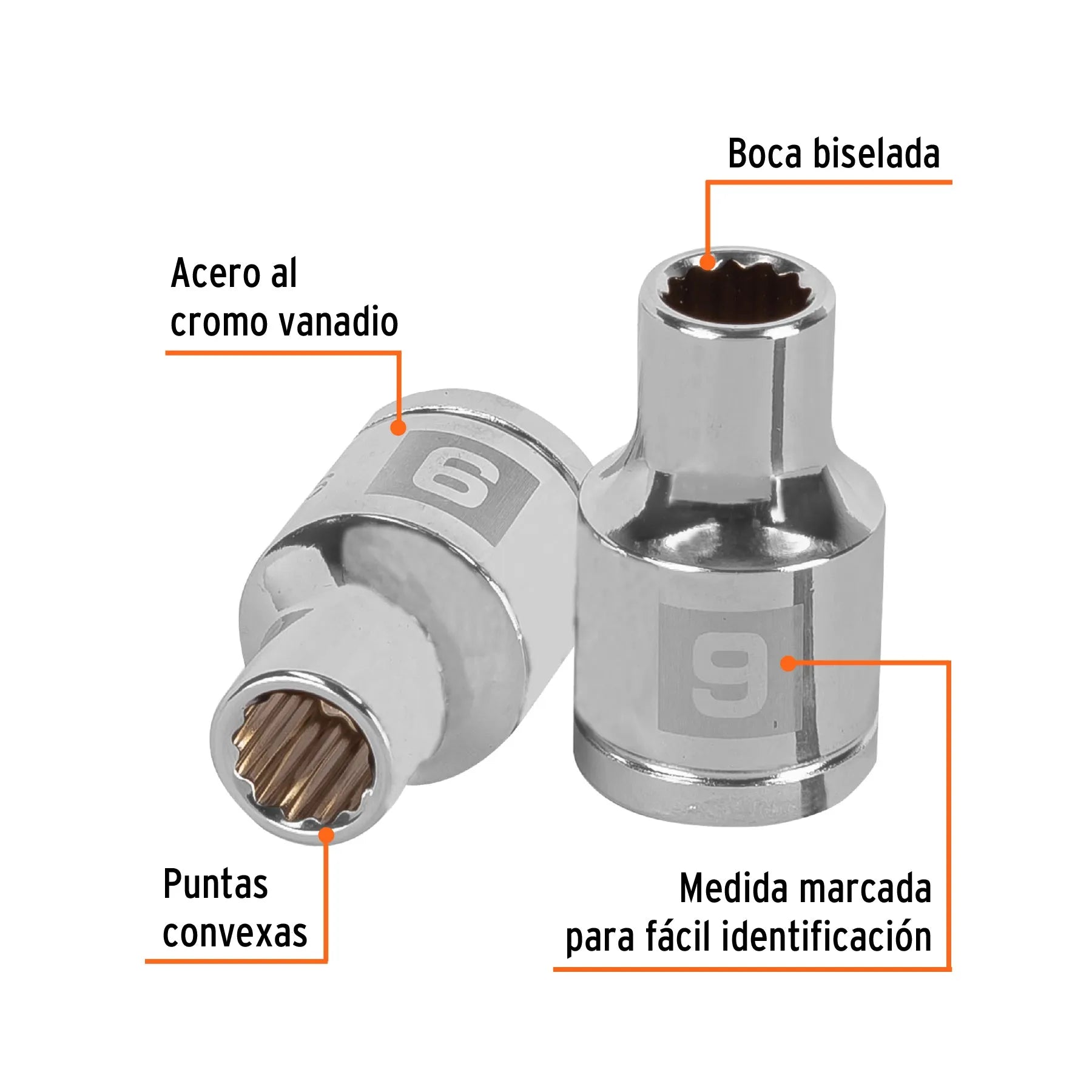 TRUPER CUBO ESTRIADO  9MM ESP 1/2 13523
