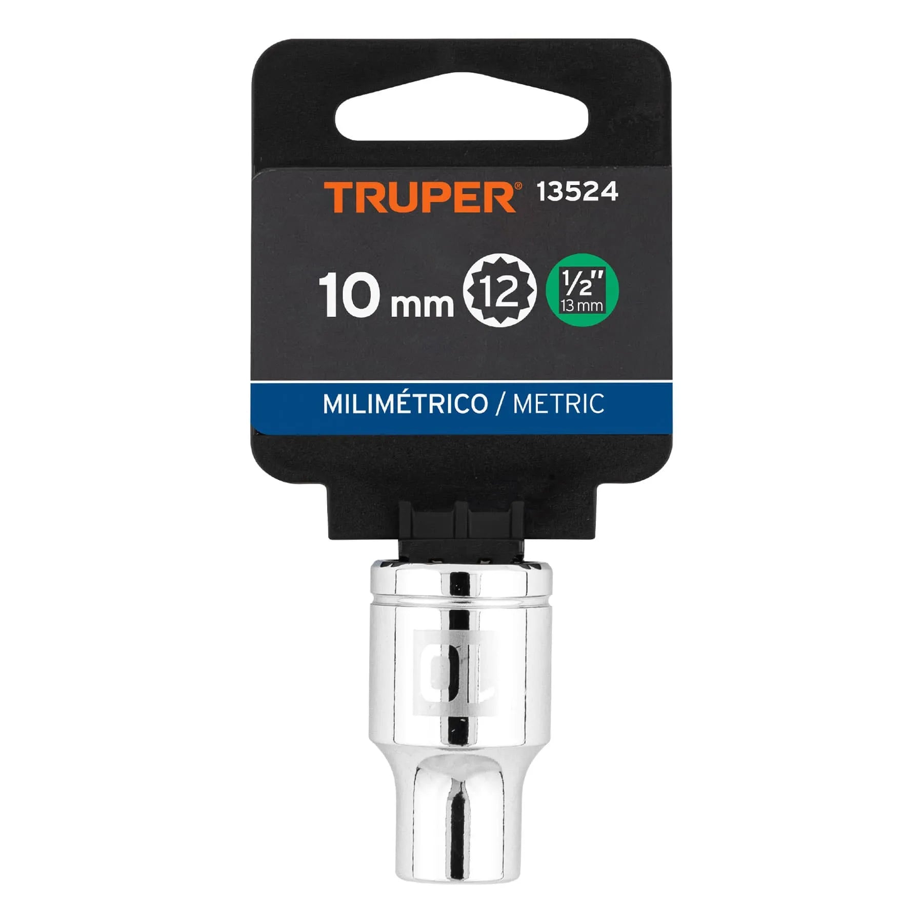 TRUPER CUBO ESTRIADO 10MM ESP 1/2 13524