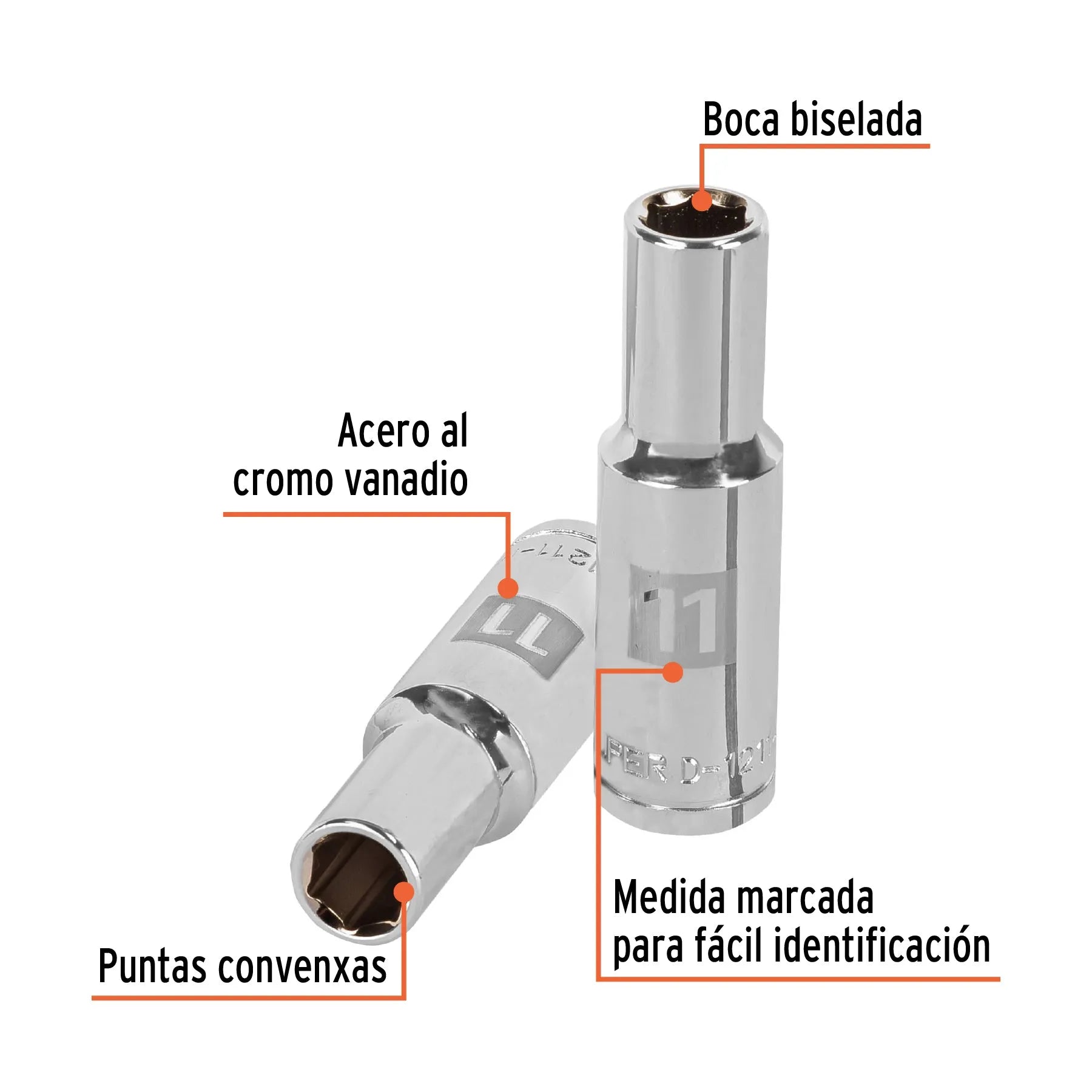 TRUPER CUBO LARGO 11MM ESP 1/2 13351
