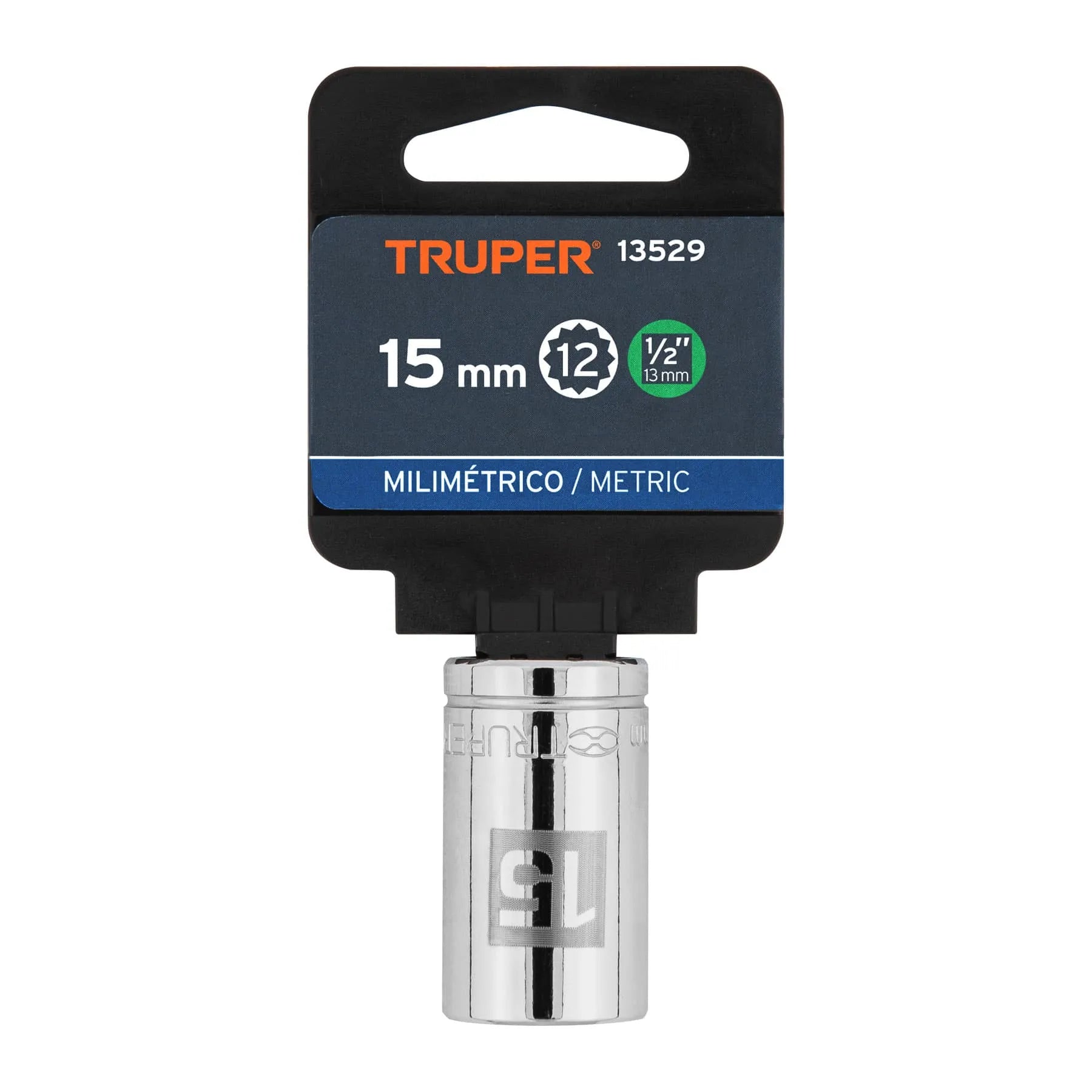 TRUPER CUBO ESTRIADO 15MM ESP 1/2 13529
