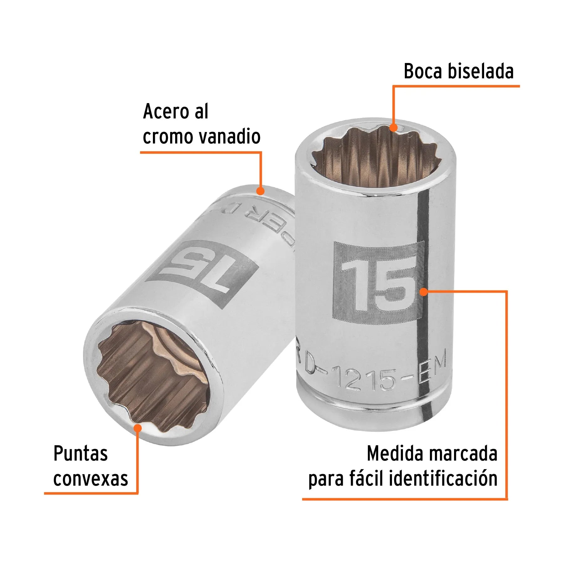 TRUPER CUBO ESTRIADO 15MM ESP 1/2 13529