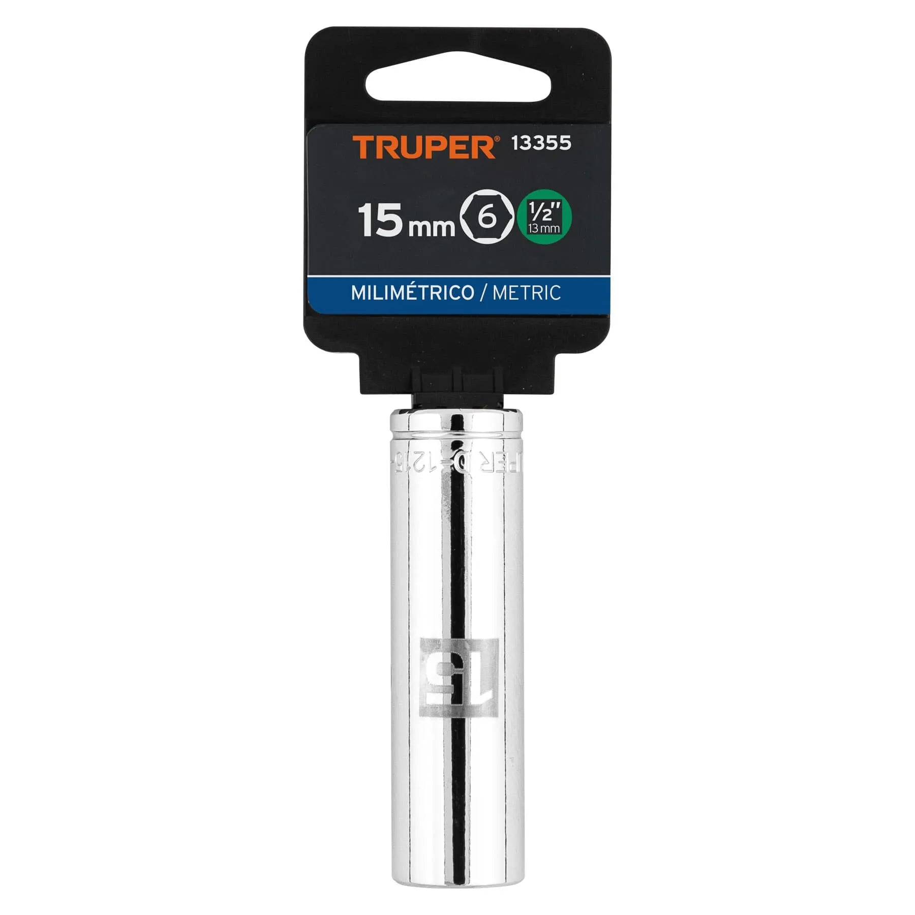TRUPER CUBO LARGO 15MM ESP 1/2 13355