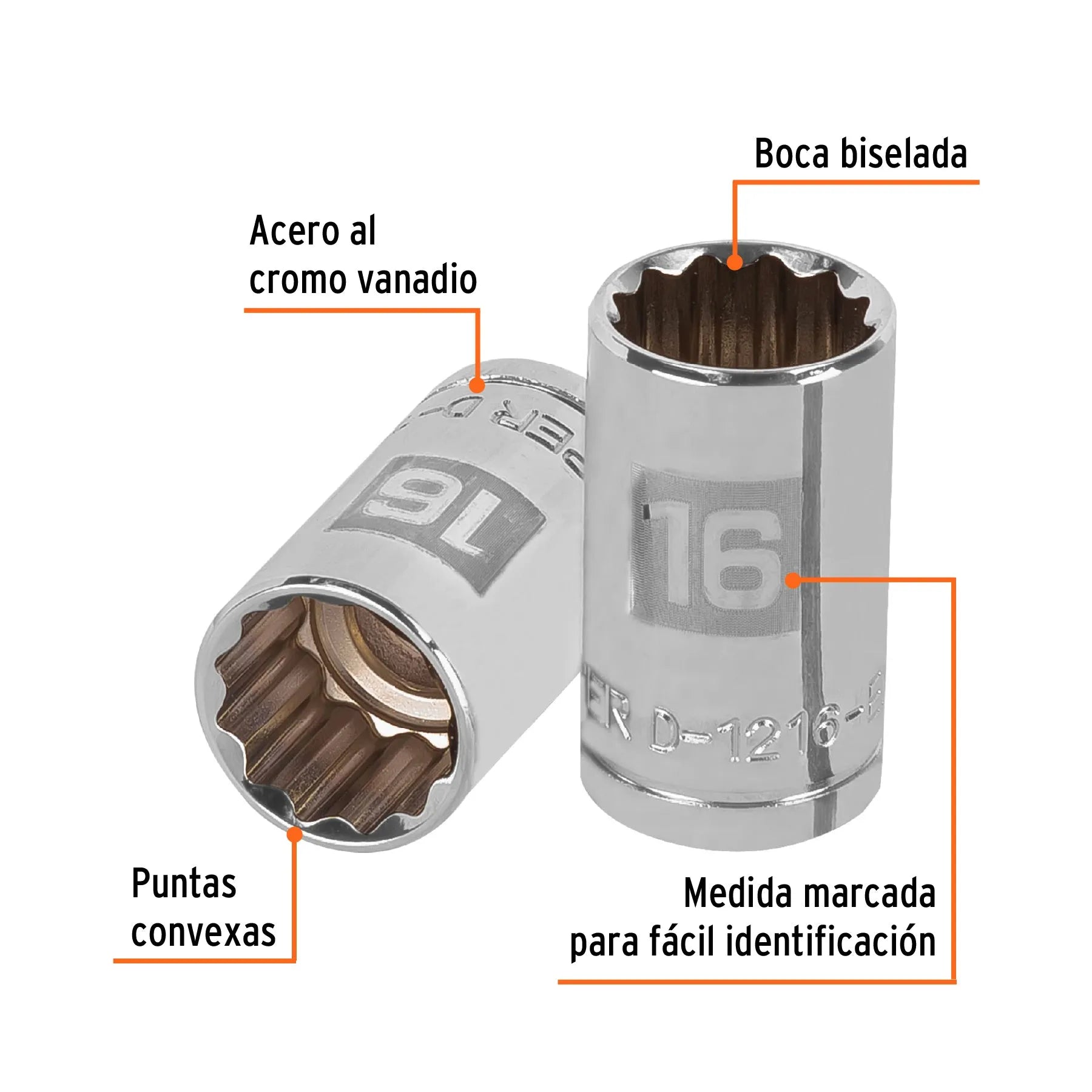 TRUPER CUBO ESTRIADO 16MM ESP 1/2 13530