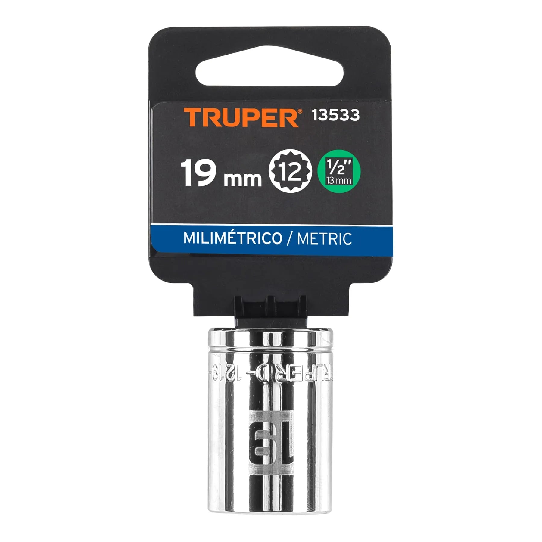TRUPER CUBO ESTRIADO 19MM ESP 1/2 13533