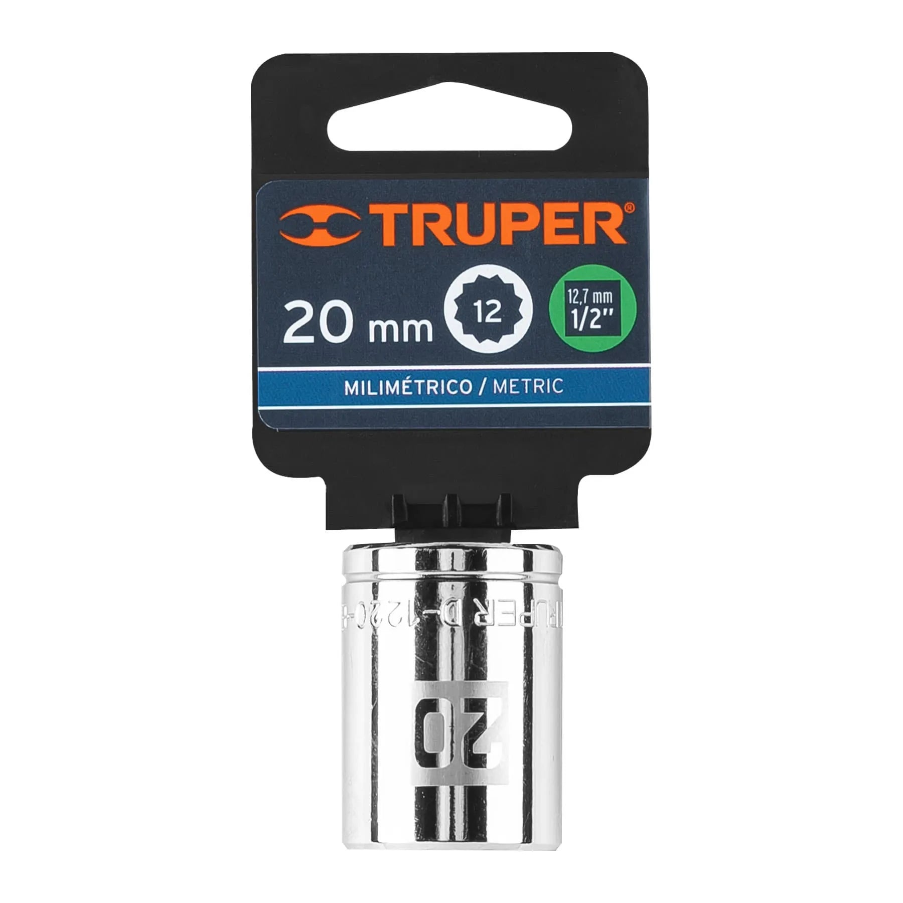 TRUPER CUBO ESTRIADO 20MM ESP 1/2 13534