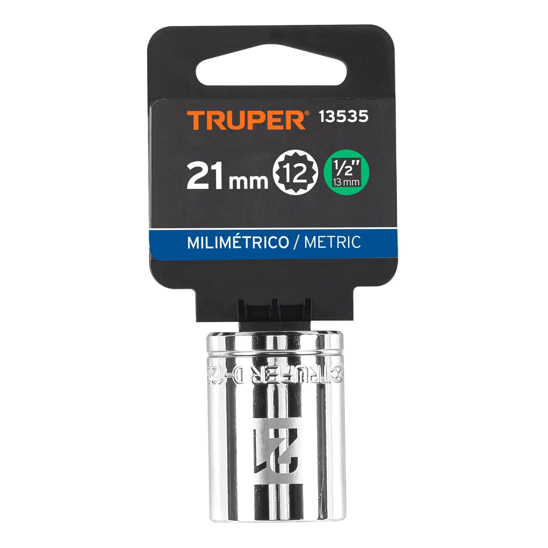 TRUPER CUBO ESTRIADO 21MM ESP 1/2 13535