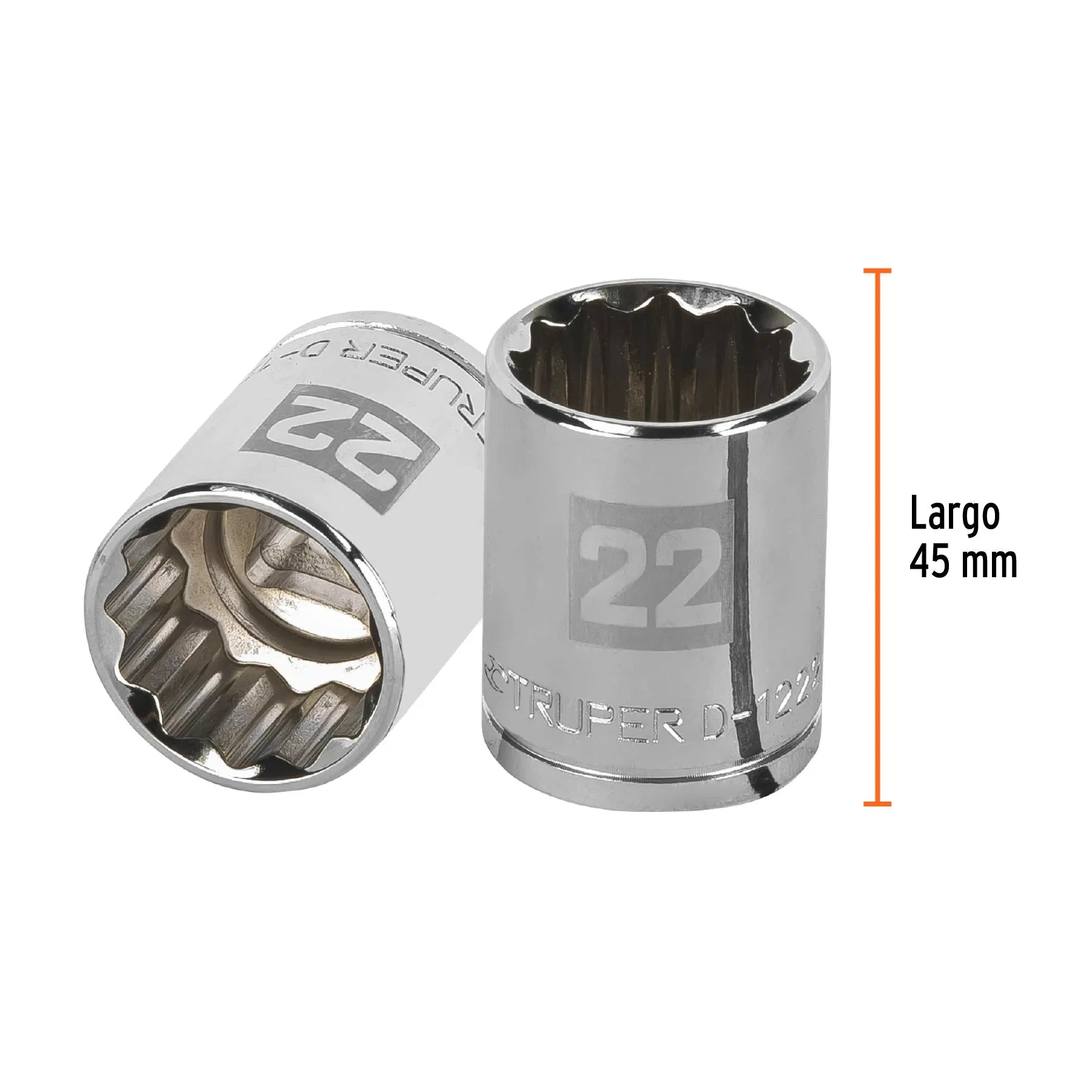 TRUPER CUBO ESTRIADO 22MM ESP 1/2 13536