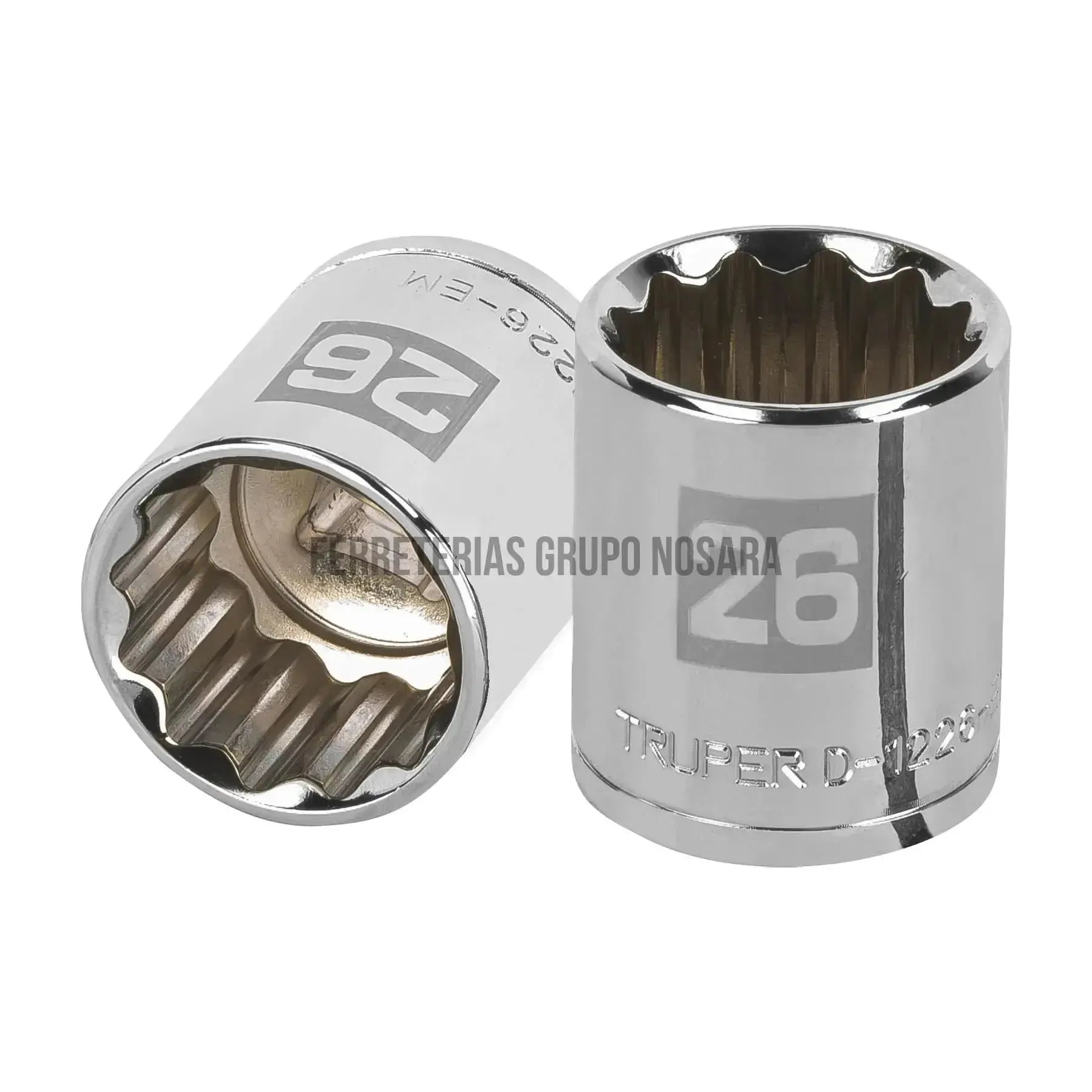 TRUPER CUBO ESTRIADO 26MM ESP 1/2 13540-