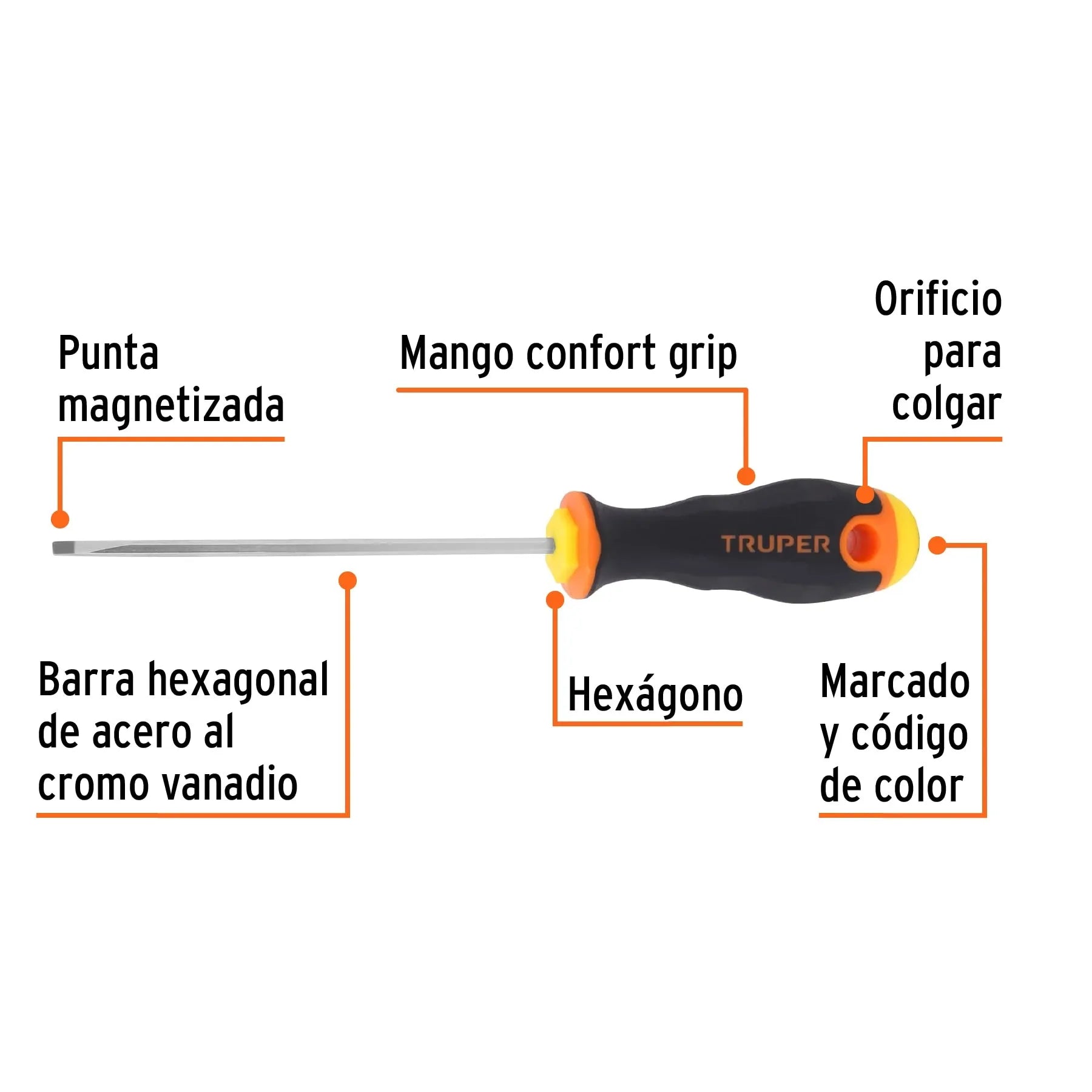TRUPER DEST COMFORT PL DG-1/8X4B 14019