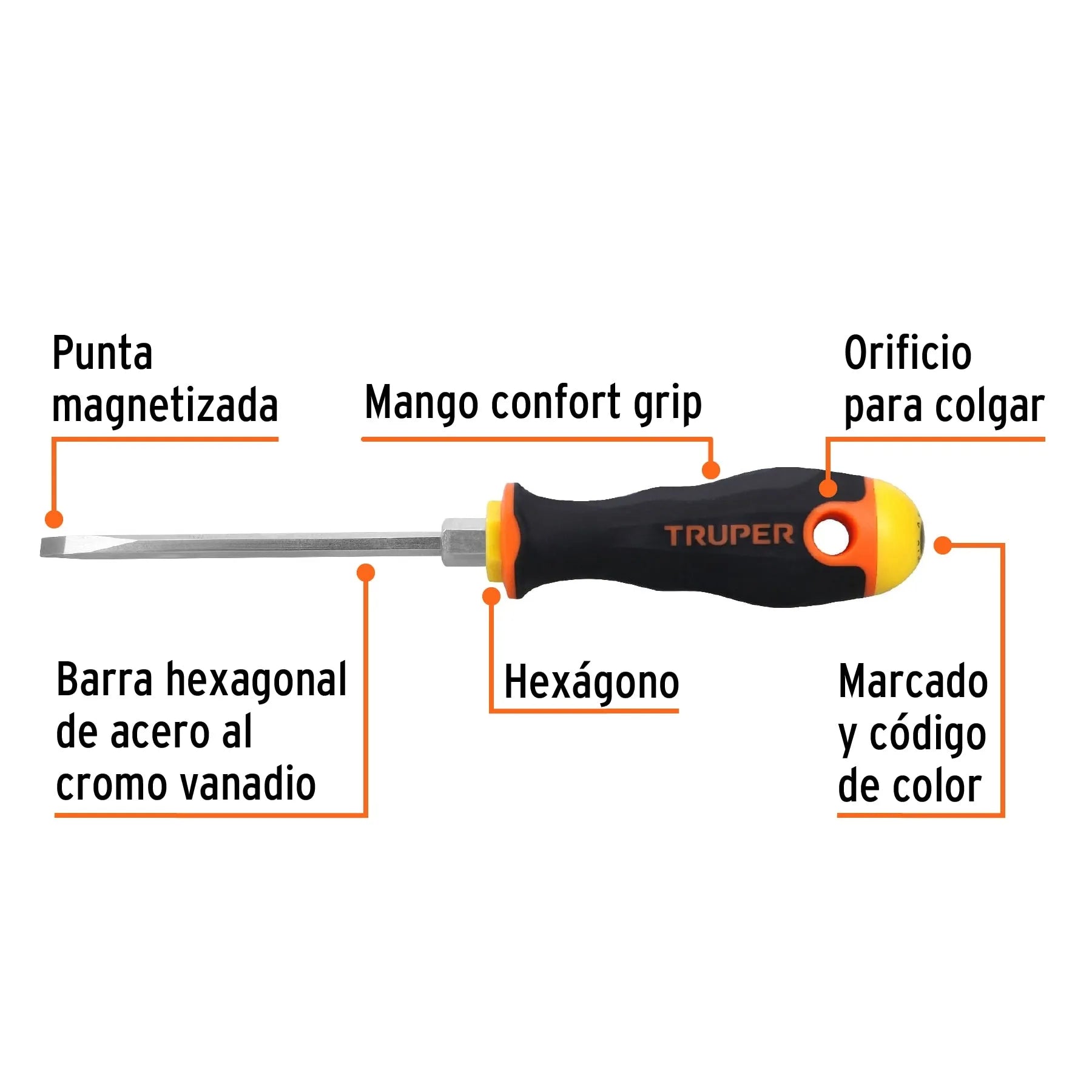 TRUPER DEST COMFORT PL DG-3/16X4B 14034