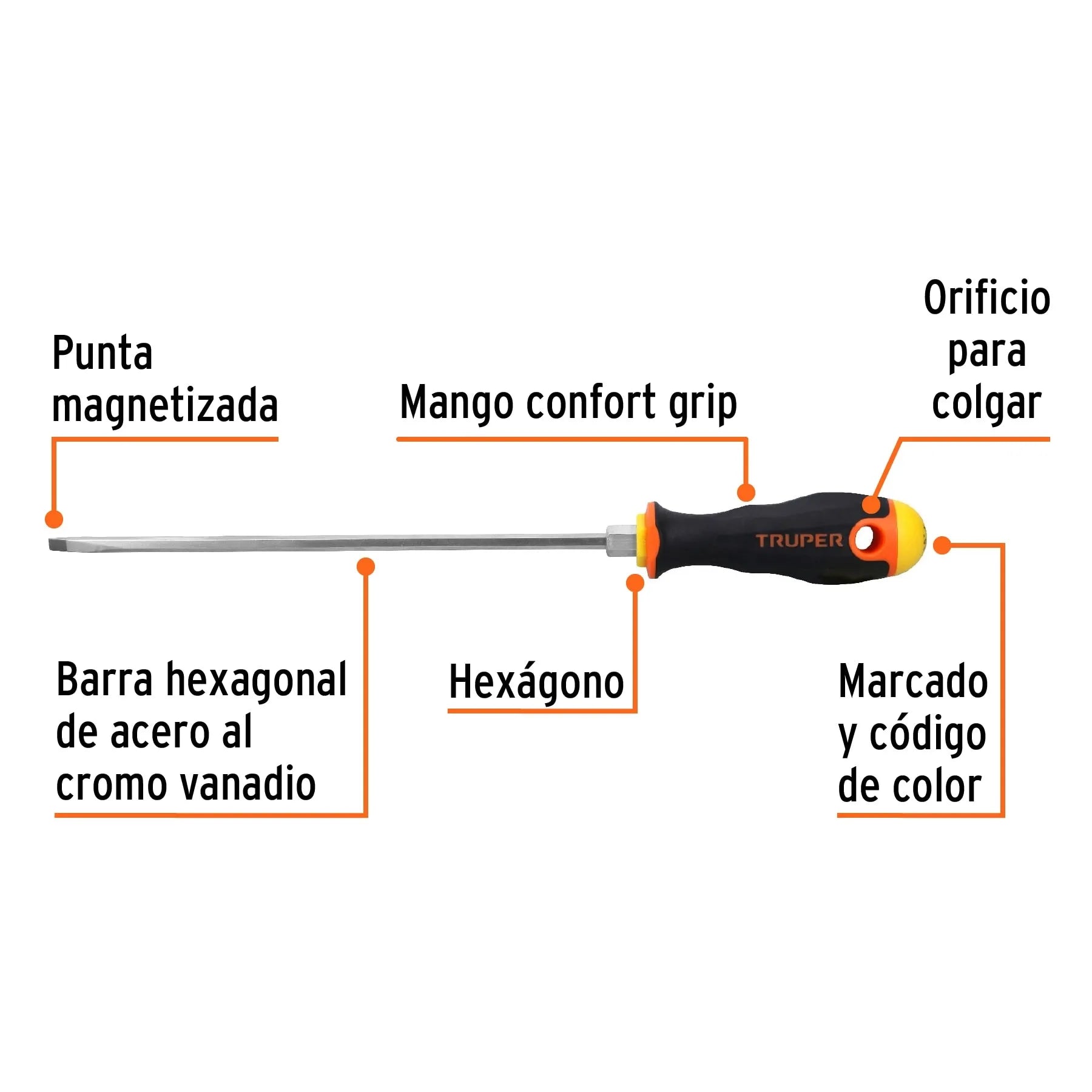 TRUPER DEST COMFORT PL DG-3/16X8B 14043
