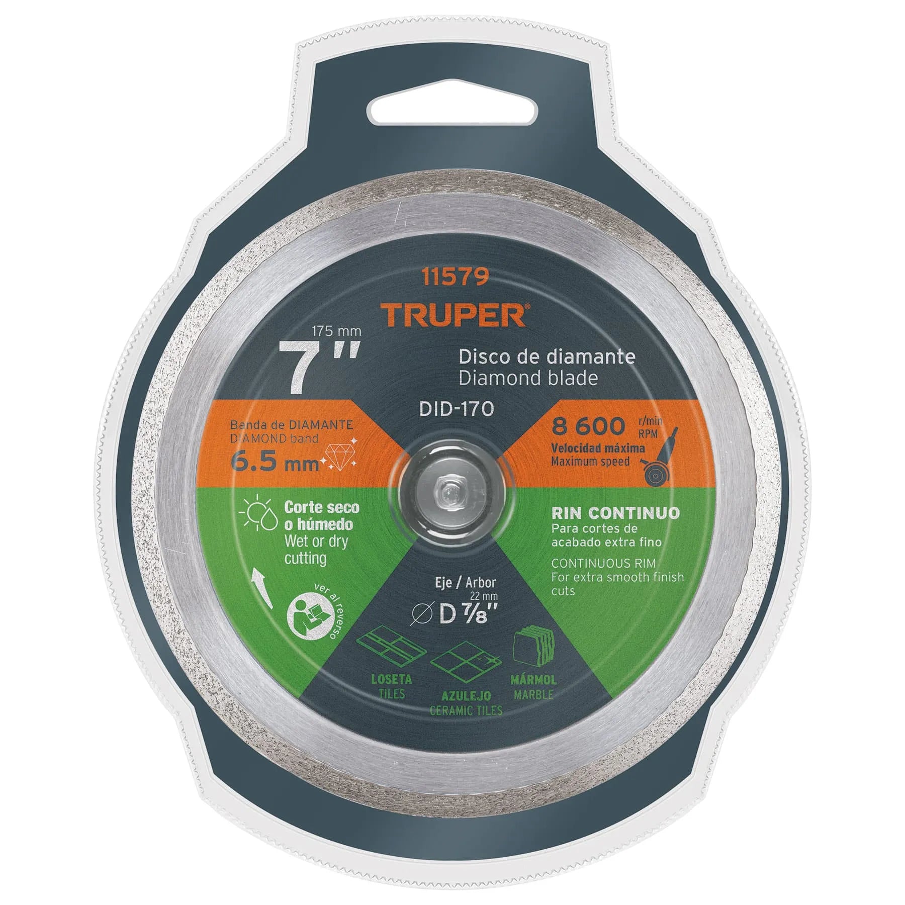 TRUPER DISCO DIAMANTE CONTINUO 7" 11579