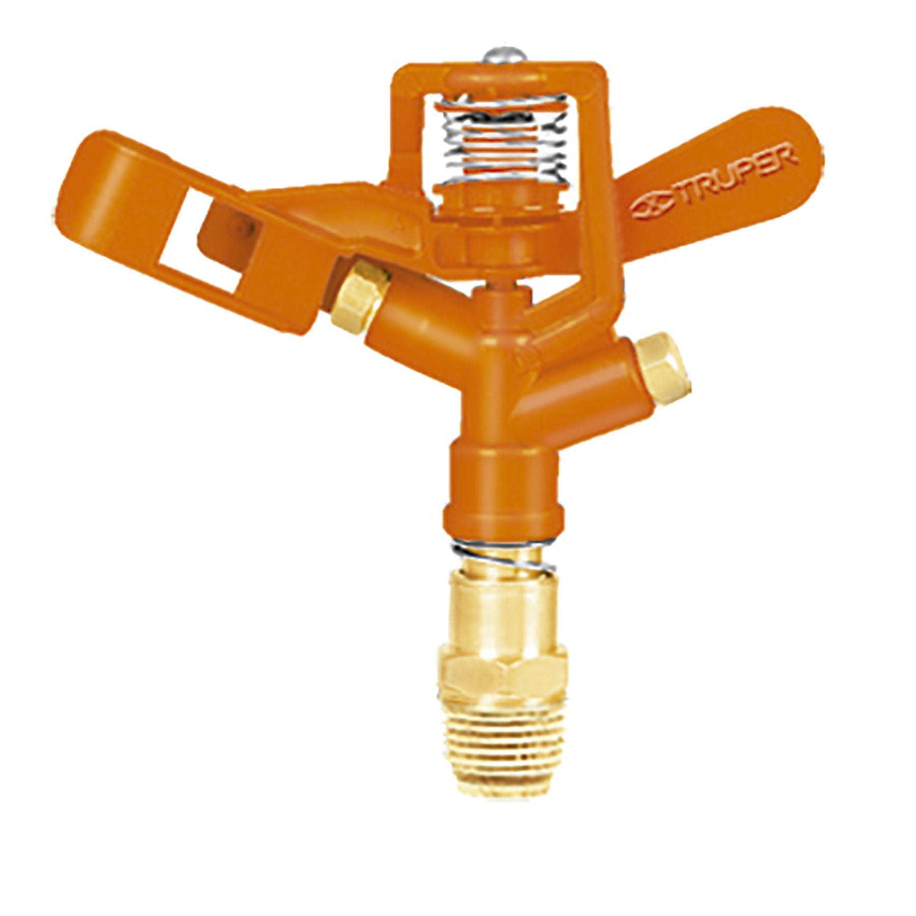 Double jet metal sprinkler, single head, Truper / 10324