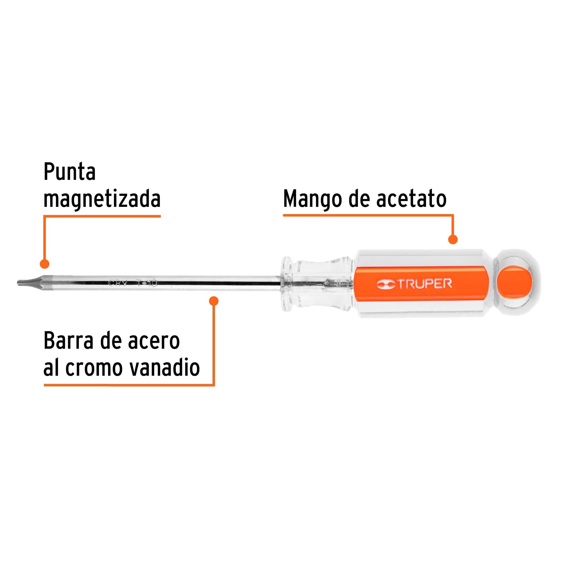 Desarmador punta Torx T 10  /  Truper 15101