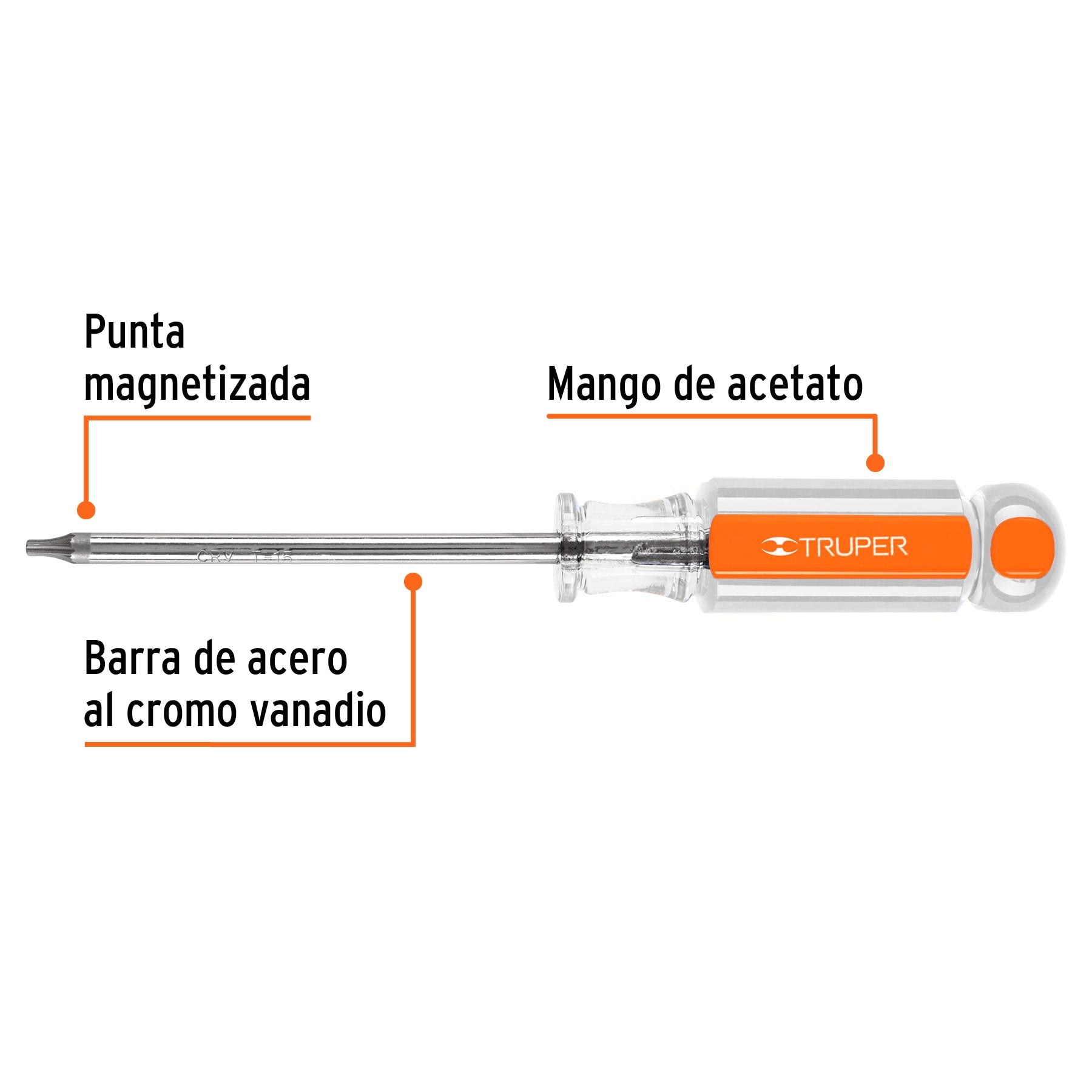 TRUPER SCREWDRIVER P/TORX T-15 15102