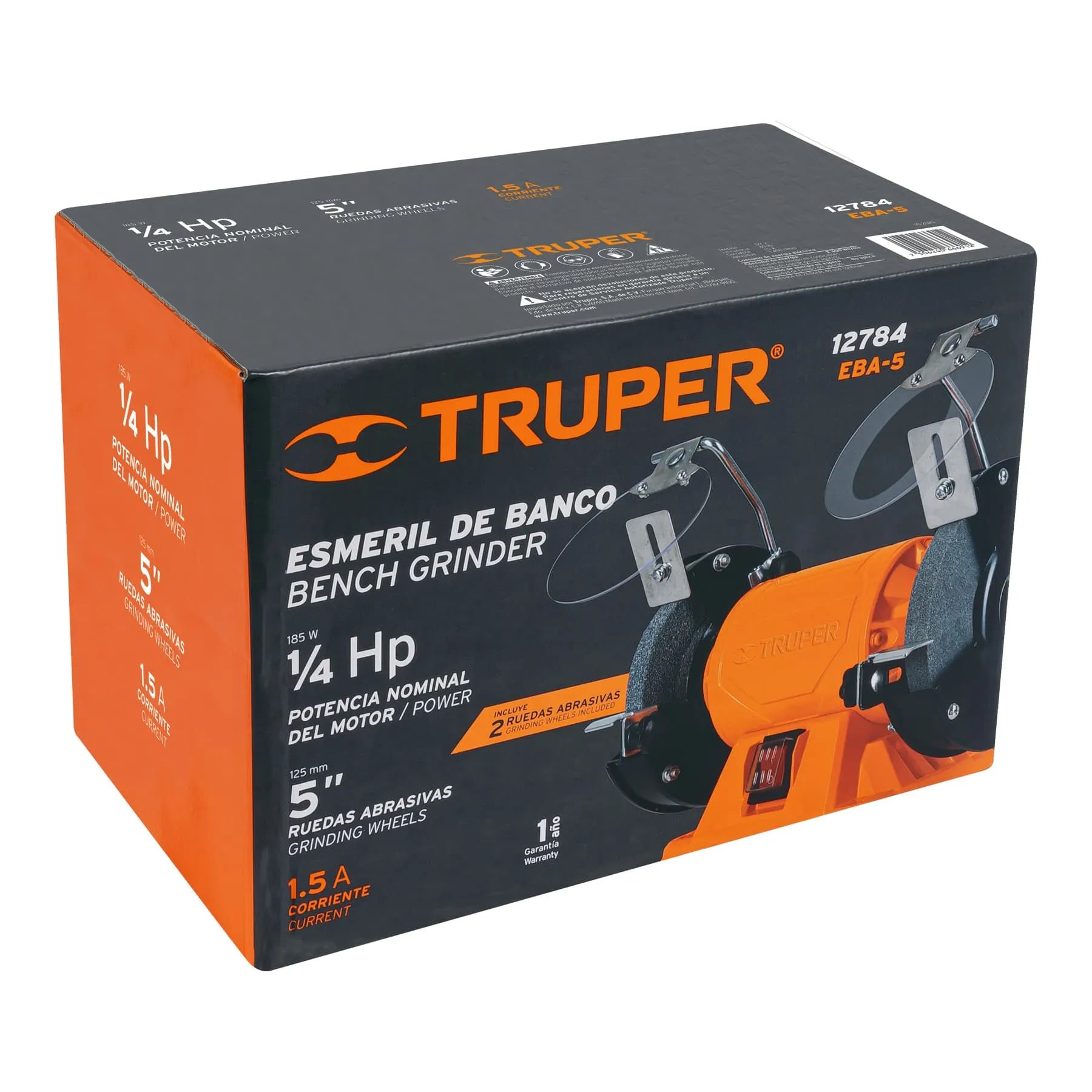 TRUPER ESMERIL DE BANCO 5" 1/4HP 12784