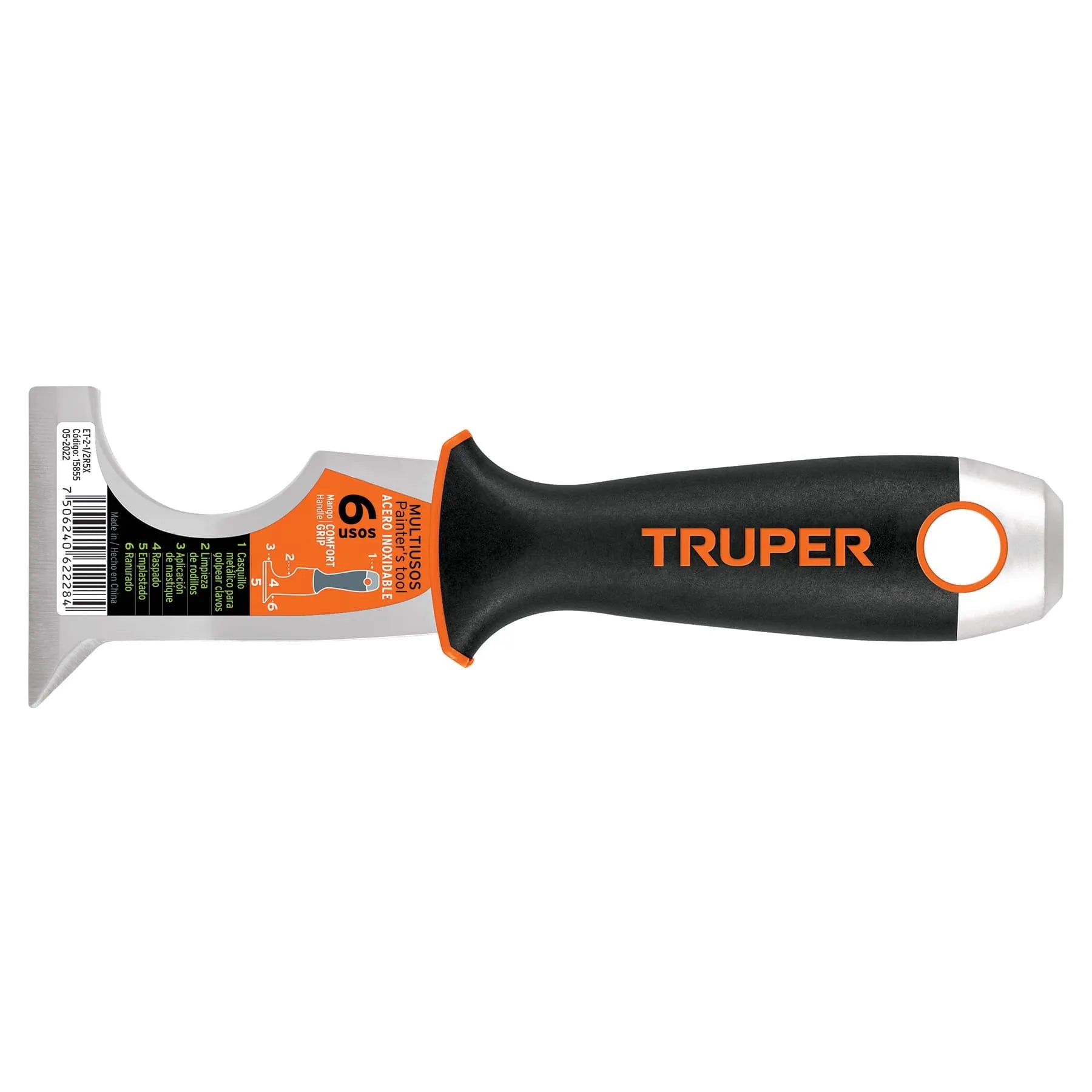 TRUPER ESPATULA 5 USOS INOX 2.1/2 15855