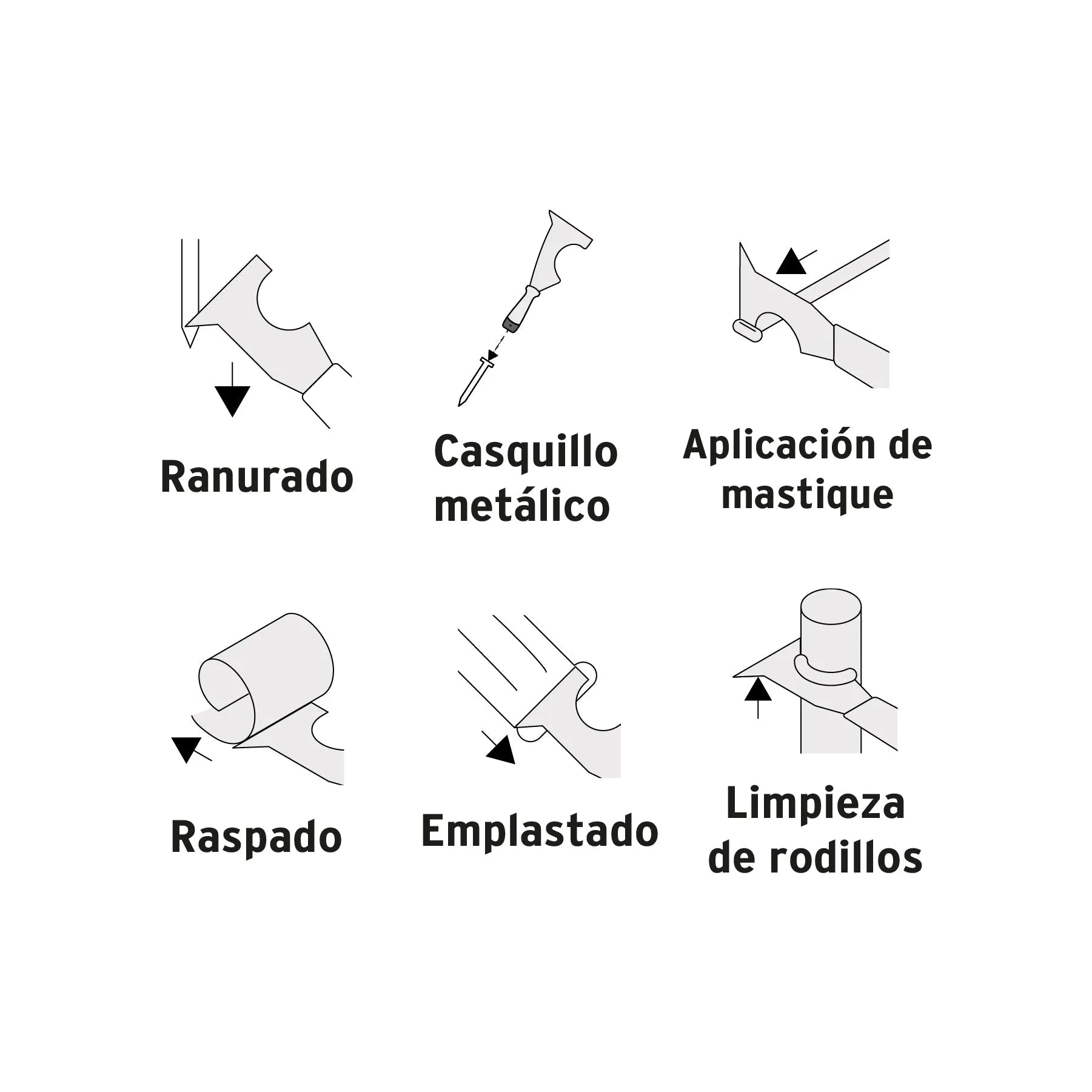 TRUPER ESPATULA 5 USOS INOX 2.1/2 15855