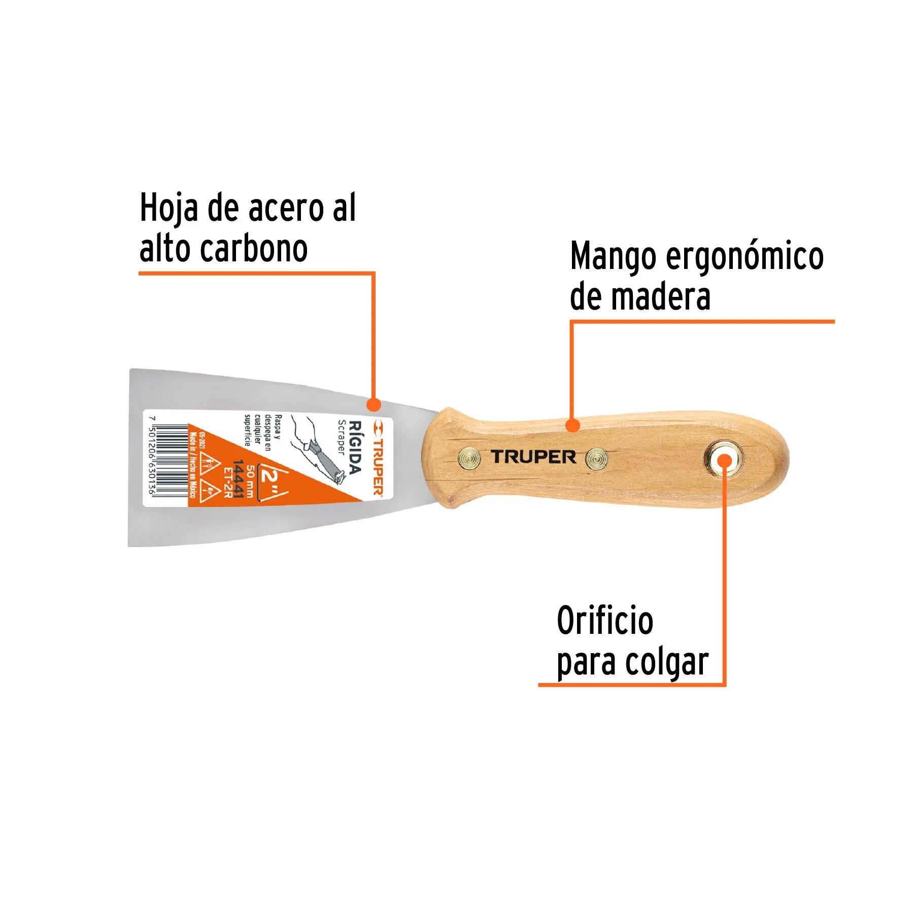 TRUPER ESPATULA M/MADERA 2 14441