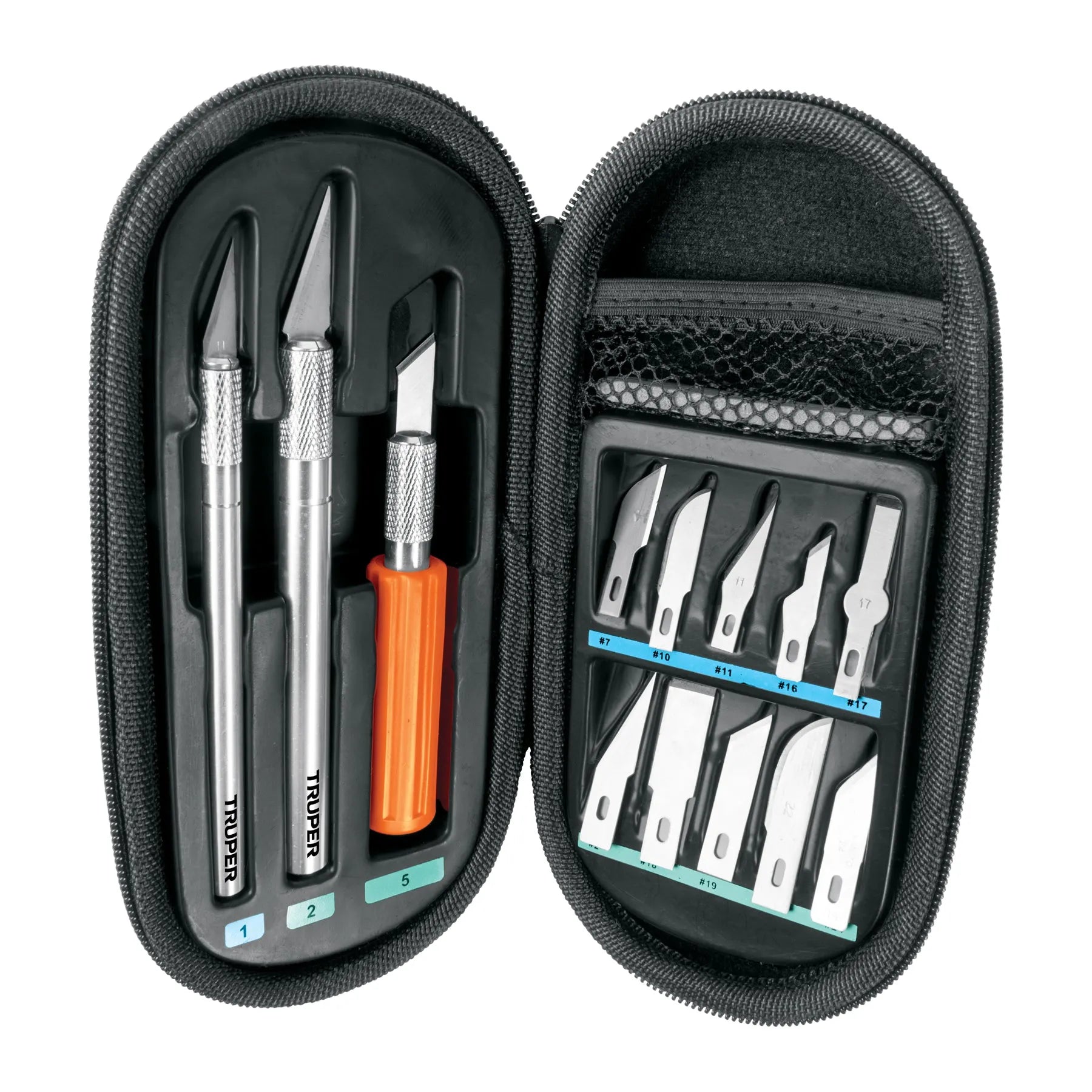 TRUPER JGO CUCHILLA 11PZ C/ESTUCHE 17512