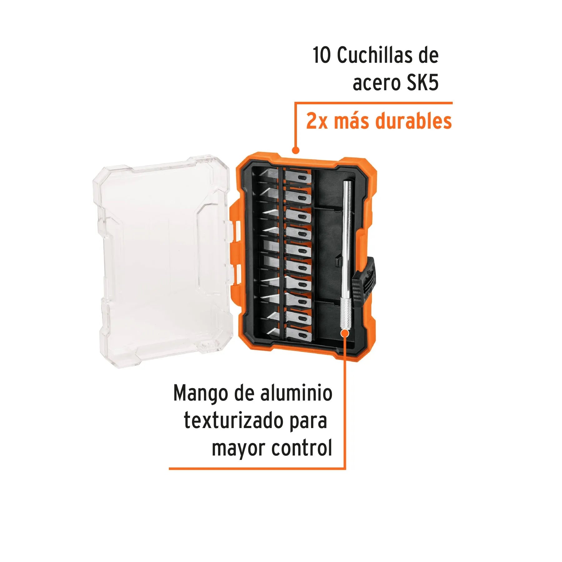 TRUPER JGO CUCHILLA 11PZ C/ESTUCHE 17512